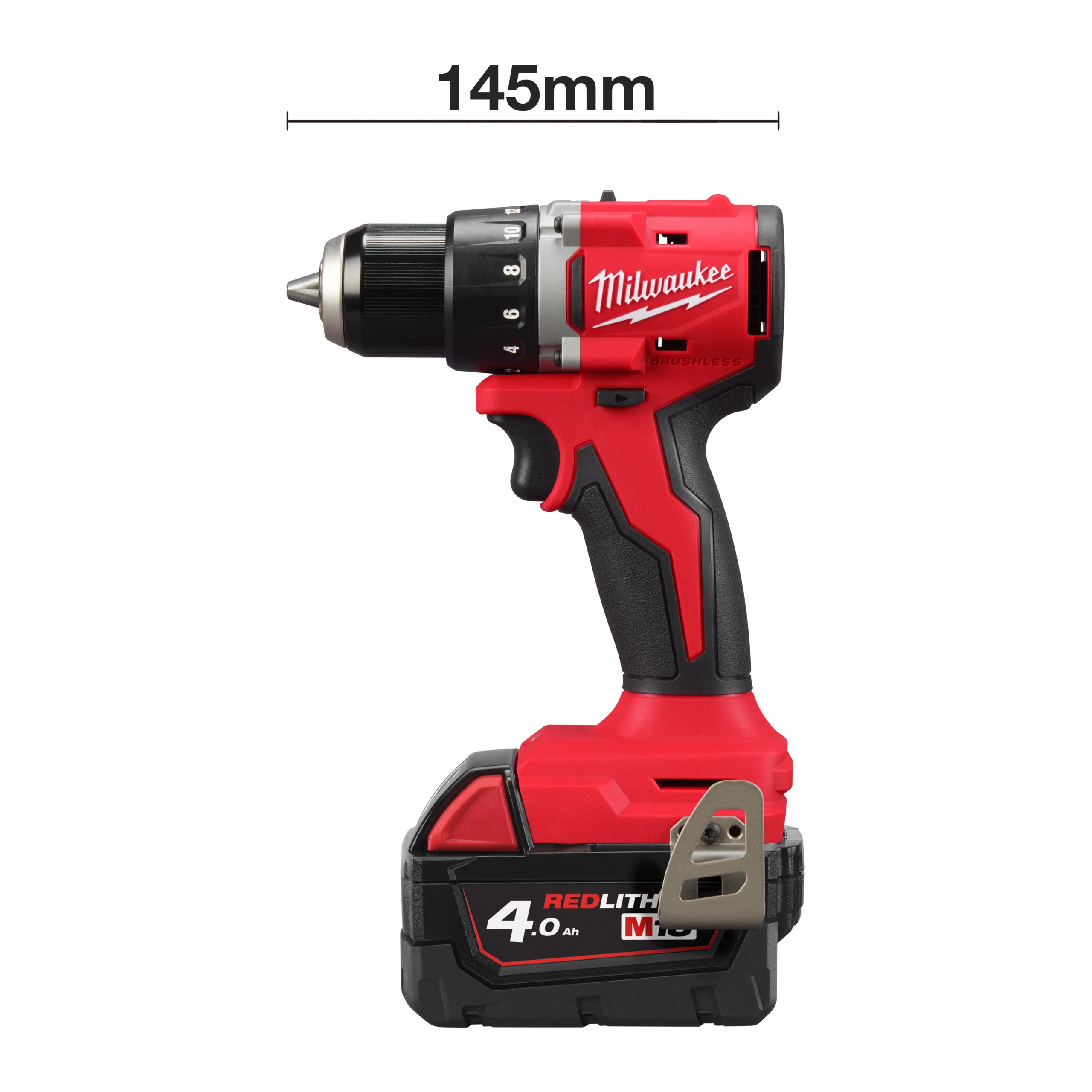 Mașină de găurit, compactă, cu motor fără perii Milwaukee M18 BLDDRC-402C, cod 4933492834