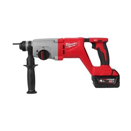 Ciocan rotopercutor Milwaukee M18 BLHACD26-402X, 26 mm SDS-Plus cu mâner D, 2 x acumulator M18 B4, 1 x încărcător M12-18 C, 1 x cutie HD, cod 4933492480 - BIG STORE (Dynamic Tools SRL)