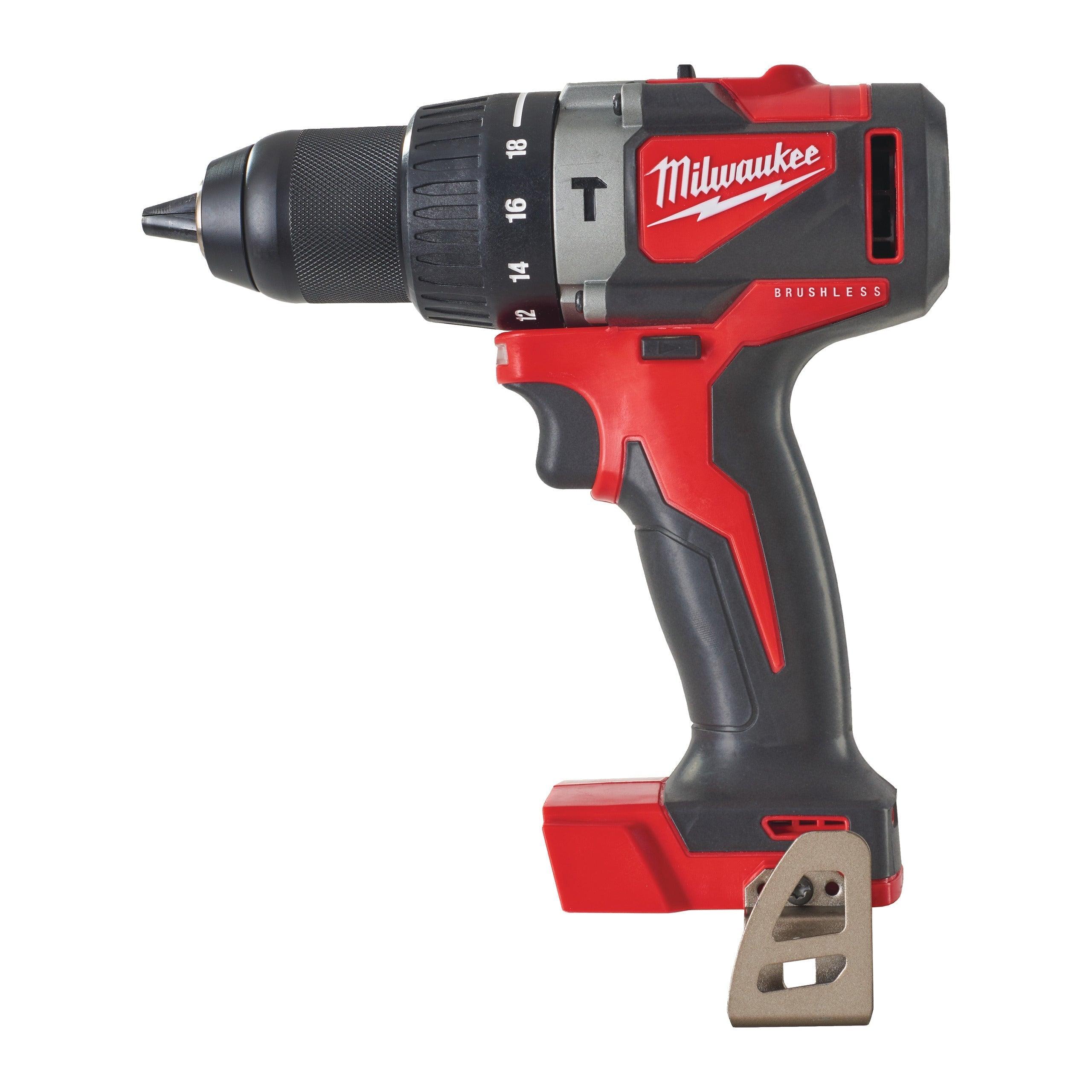 Mașină de găurit cu percuție, cu motor fără perii M18™ Milwaukee M18BLPD2-501X, 1 x acumulator M18 B5 + 1 x încărcător M12-18 FC + 1 x cutie HD, cod 4933464516-501X - BIG STORE (Dynamic Tools SRL)