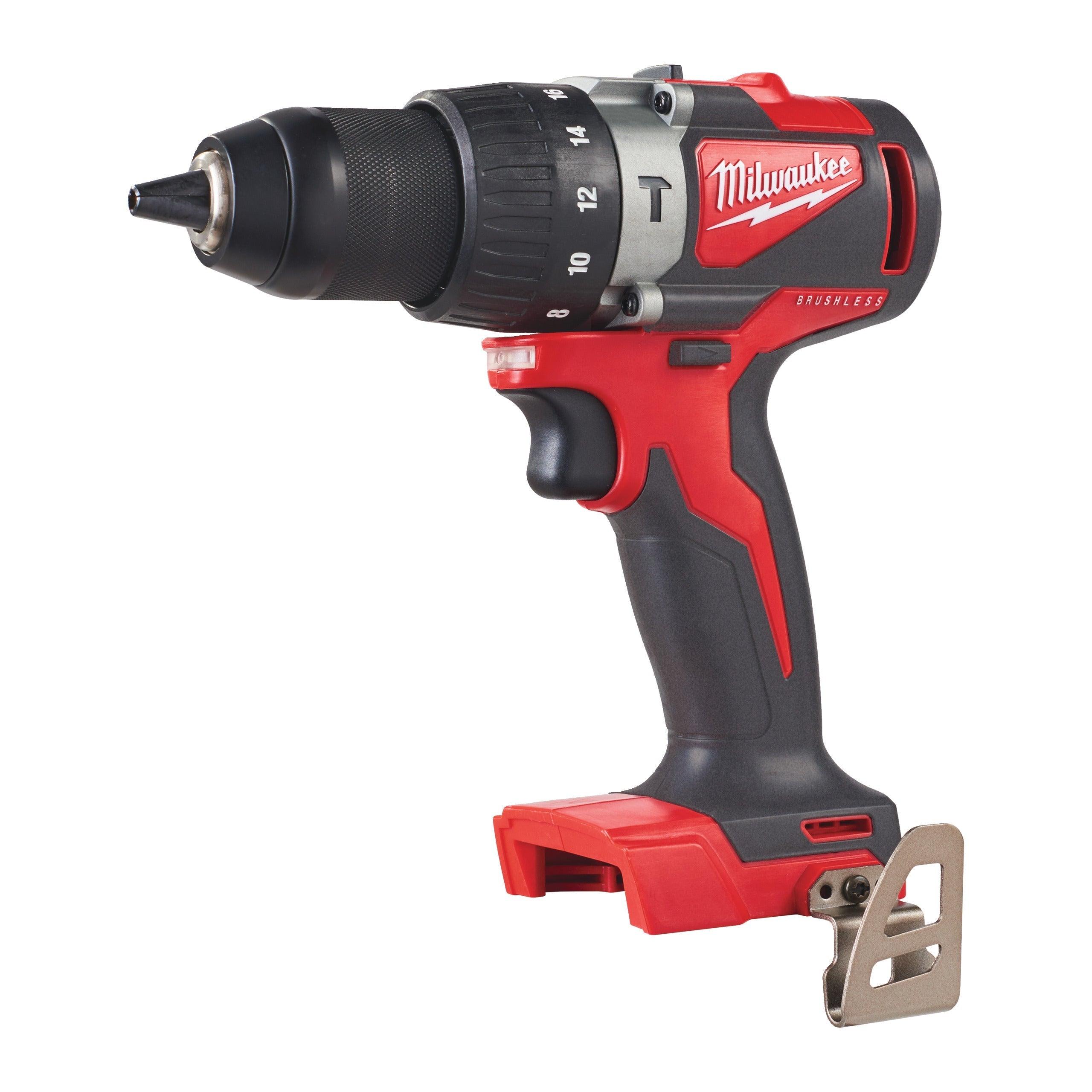 Mașină de găurit cu percuție, cu motor fără perii M18™ Milwaukee M18BLPD2-501X, 1 x acumulator M18 B5 + 1 x încărcător M12-18 FC + 1 x cutie HD, cod 4933464516-501X - BIG STORE (Dynamic Tools SRL)