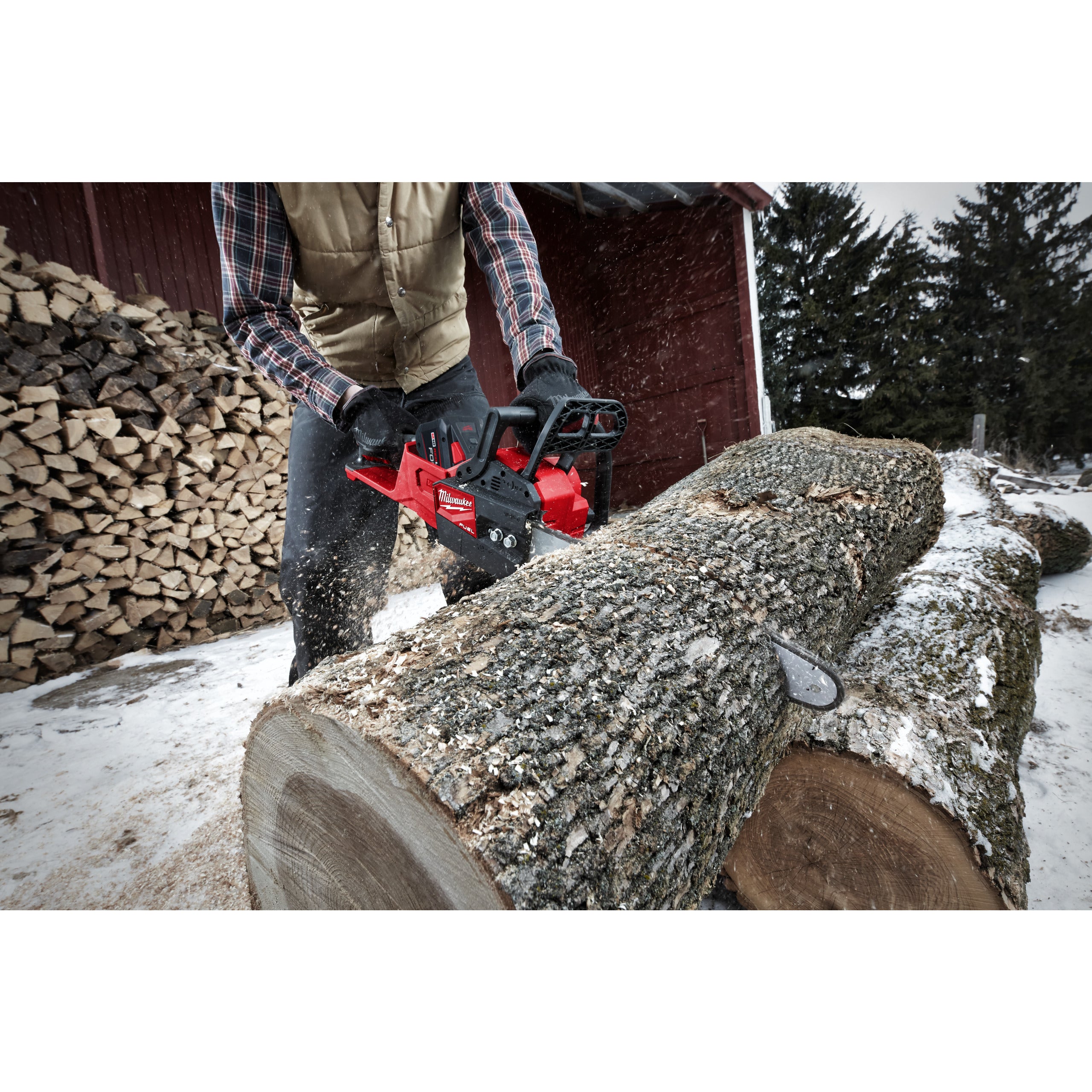 Fierăstrău cu lanț 35 cm Milwaukee M18 FCHS35-122 FUEL™, cod 4933499223