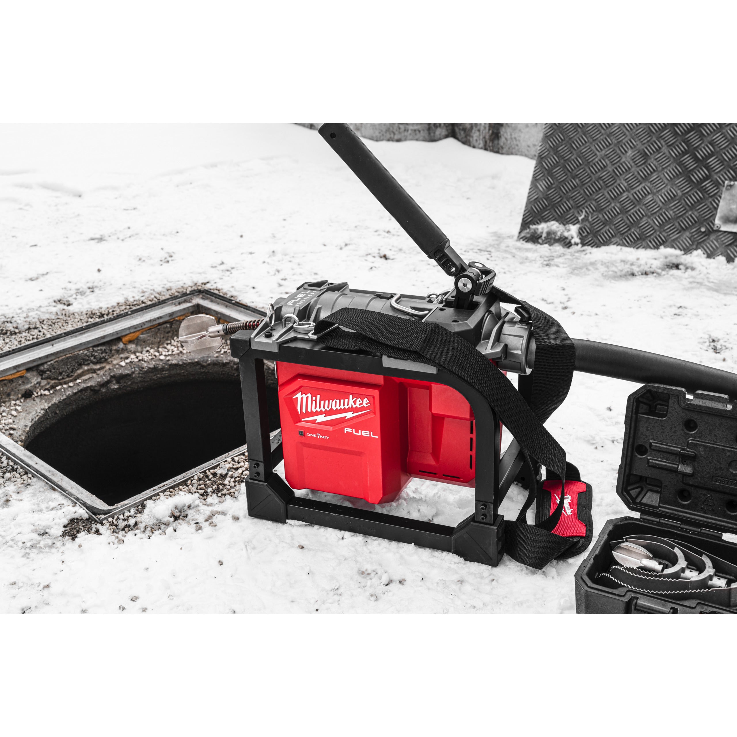 Mașină modulară compactă de desfundat canalizări Milwaukee M18 FCSSM-121 FUEL™, cod 4933499308