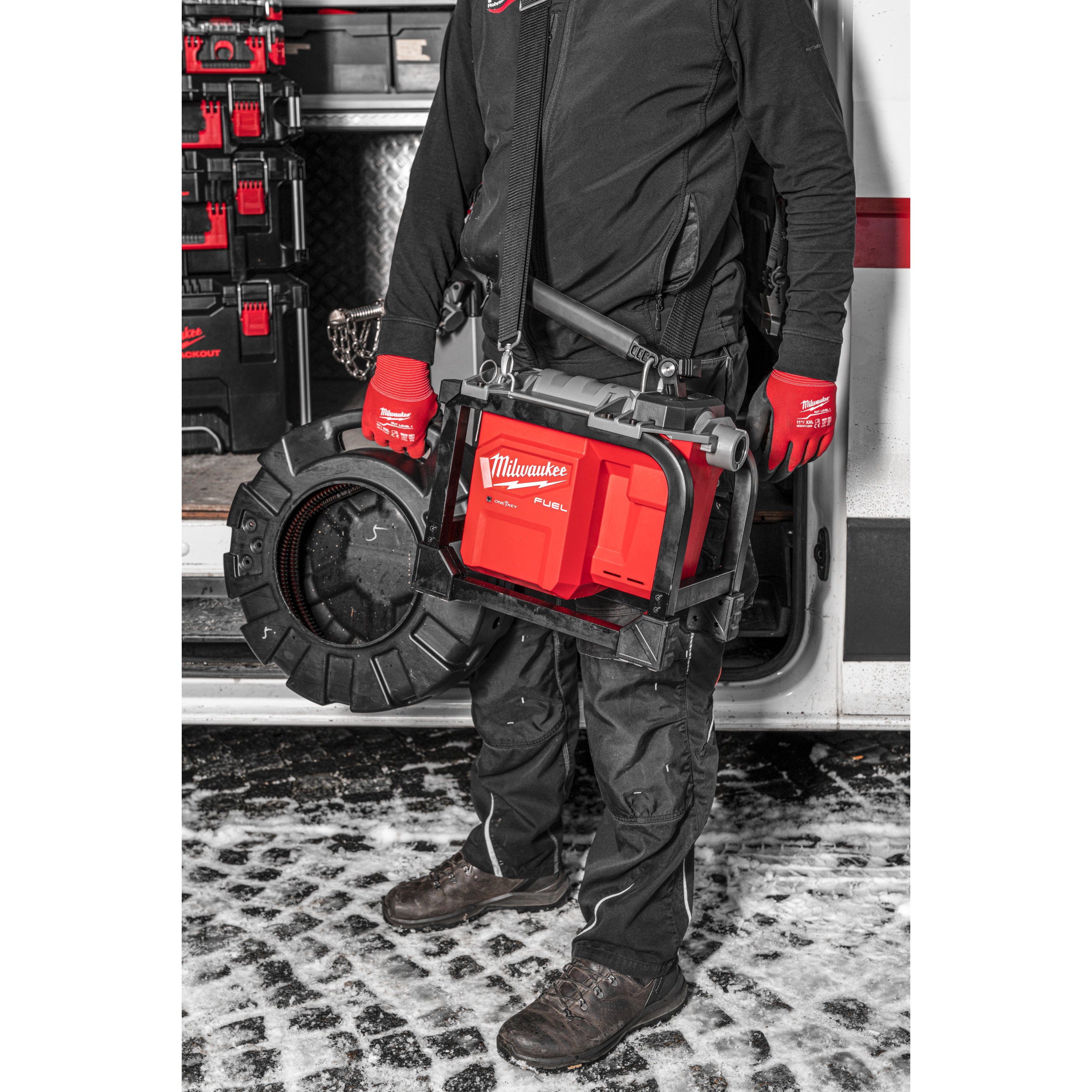 Mașină modulară compactă de desfundat canalizări Milwaukee M18 FCSSM-121 FUEL™, cod 4933499308
