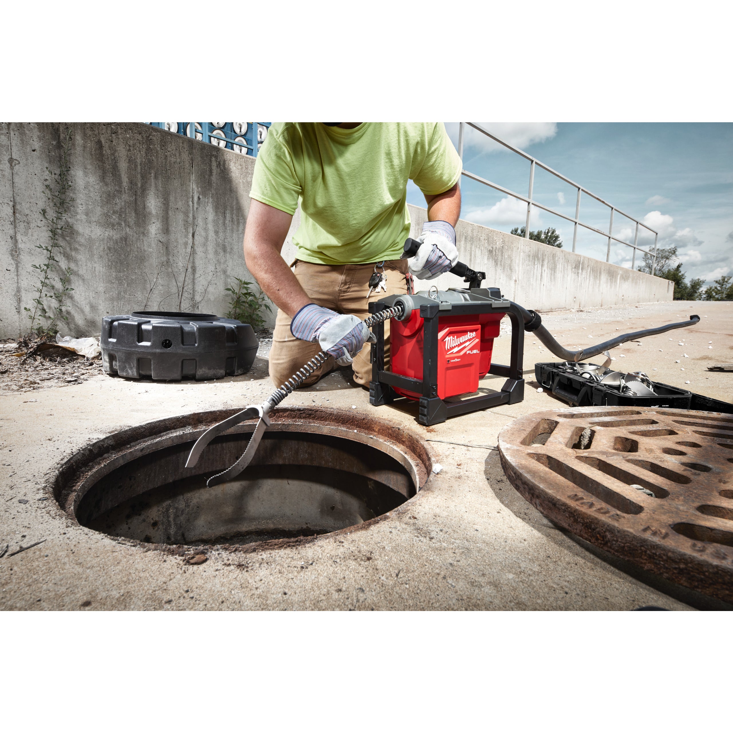 Mașină modulară compactă de desfundat canalizări Milwaukee M18 FCSSM-121 FUEL™, cod 4933499308