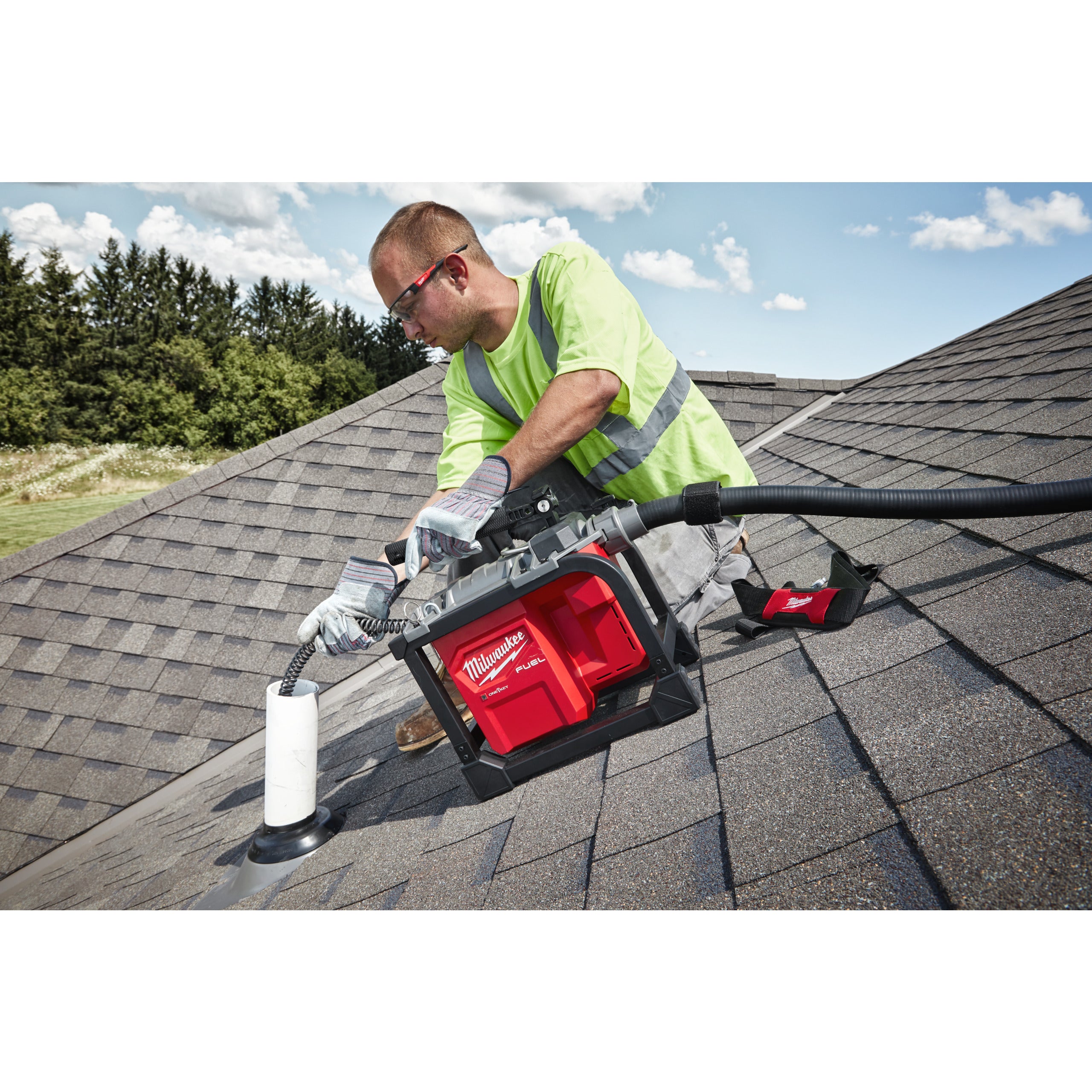 Mașină modulară compactă de desfundat canalizări Milwaukee M18 FCSSM-121 FUEL™, cod 4933499308