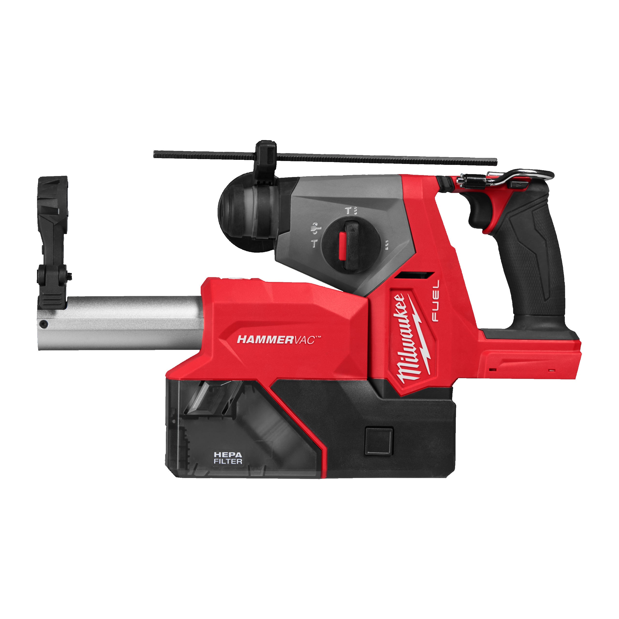 Ciocan rotopercutor 16 mm SDS-Plus Milwaukee M18 FHACDDE-0C FUEL™ 4 moduri cu extractor de praf integrat, cod 4933498586