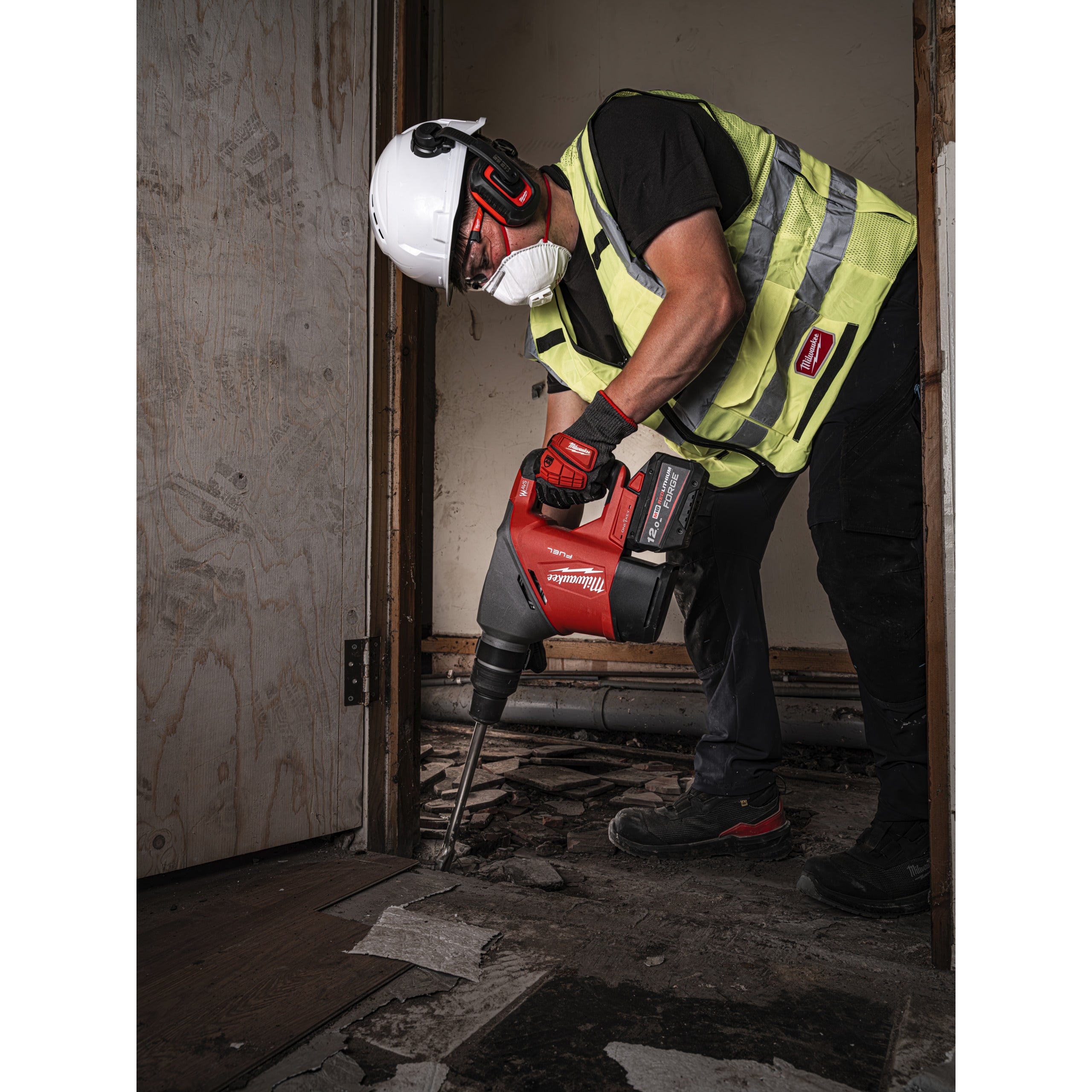 Rotopercutor SDS Max Ciocan rotopercutor SDS-Max Milwaukee M18 FHACO540-122C FUEL™ 40 mm ONE-KEY™, cod 4933493138