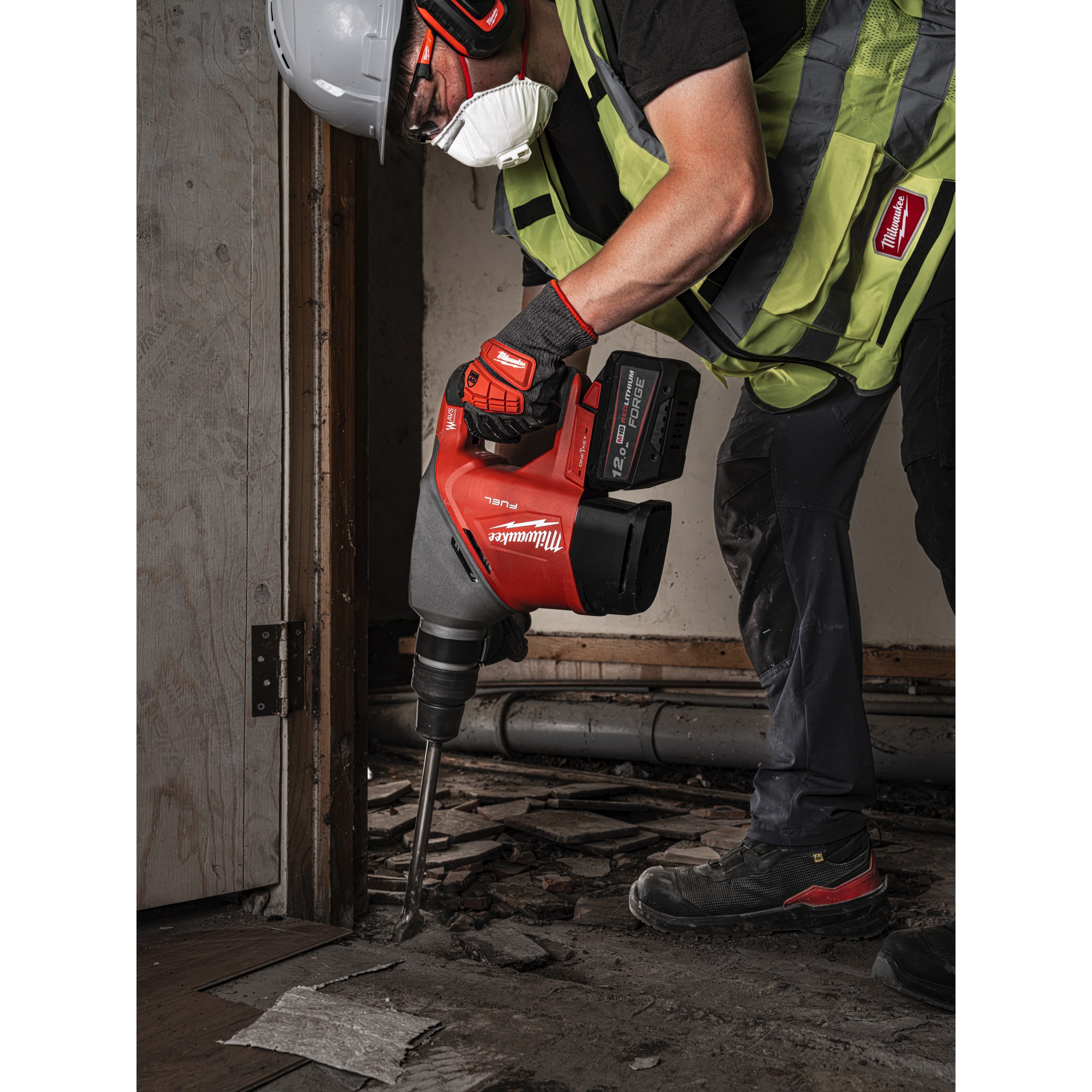 Rotopercutor SDS Max Ciocan rotopercutor SDS-Max Milwaukee M18 FHACO540-122C FUEL™ 40 mm ONE-KEY™, cod 4933493138