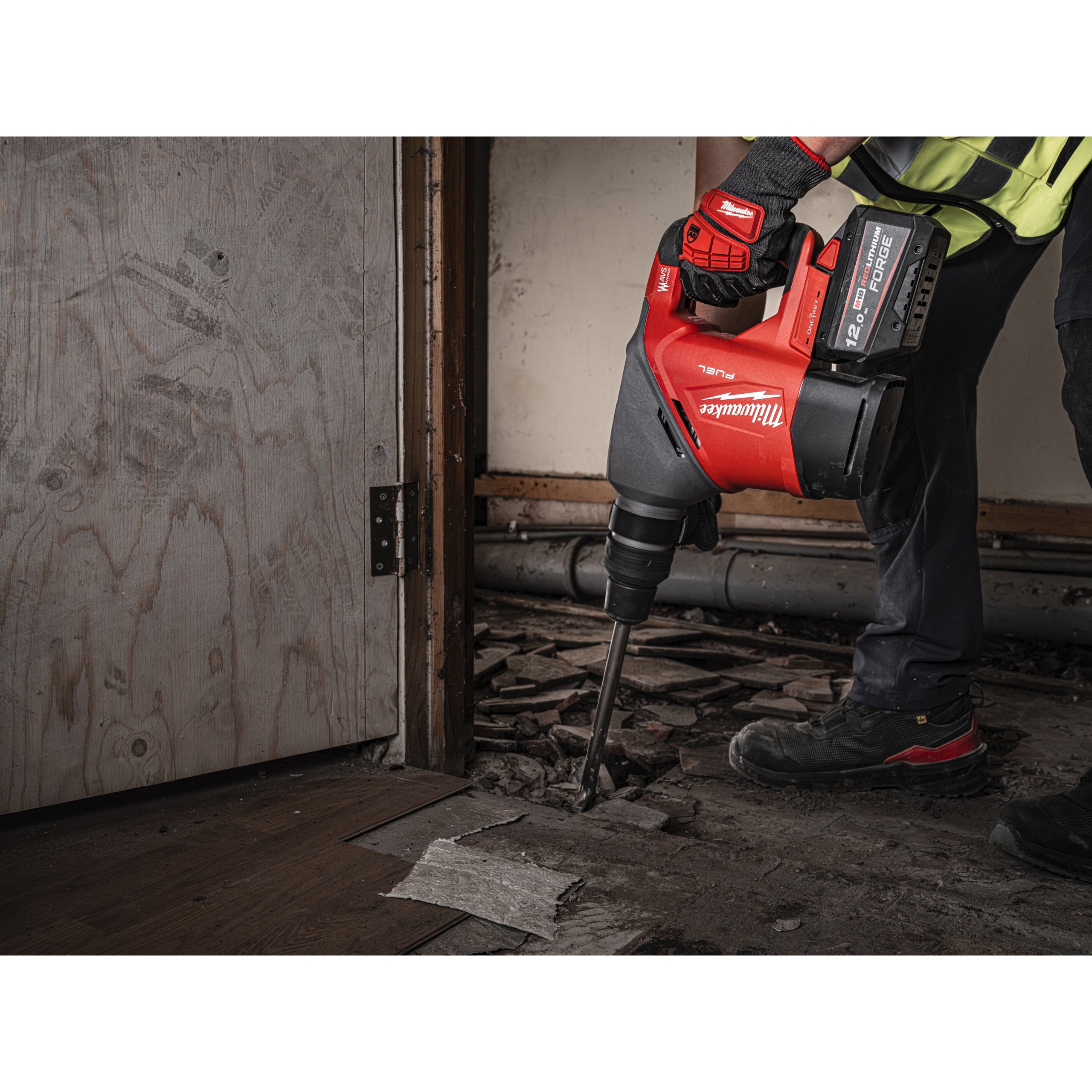 Rotopercutor SDS Max Ciocan rotopercutor SDS-Max Milwaukee M18 FHACO540-122C FUEL™ 40 mm ONE-KEY™, cod 4933493138