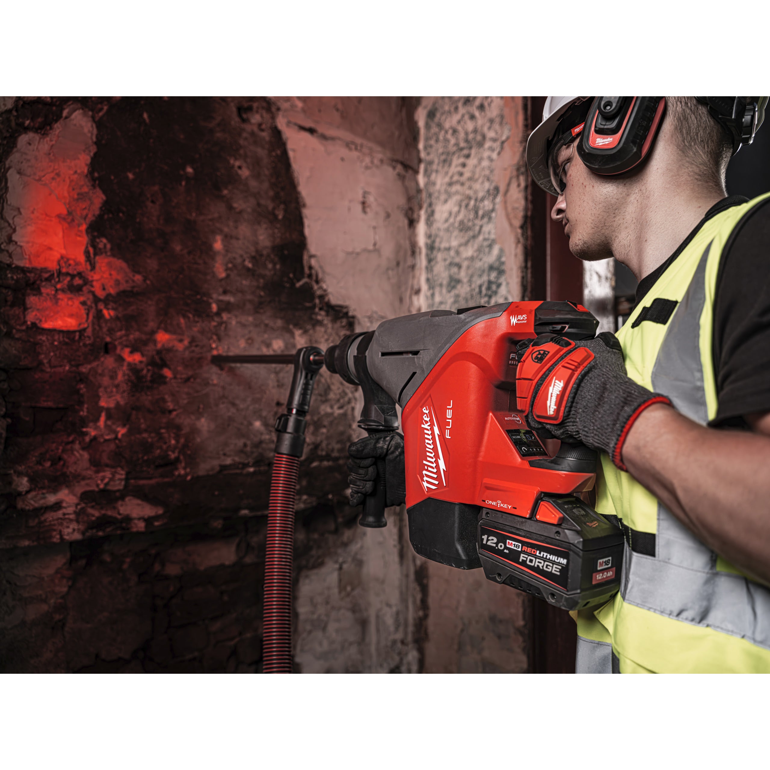 Rotopercutor SDS Max Ciocan rotopercutor SDS-Max Milwaukee M18 FHACO745-0C FUEL™ 45 mm ONE-KEY™, cod 4933493445