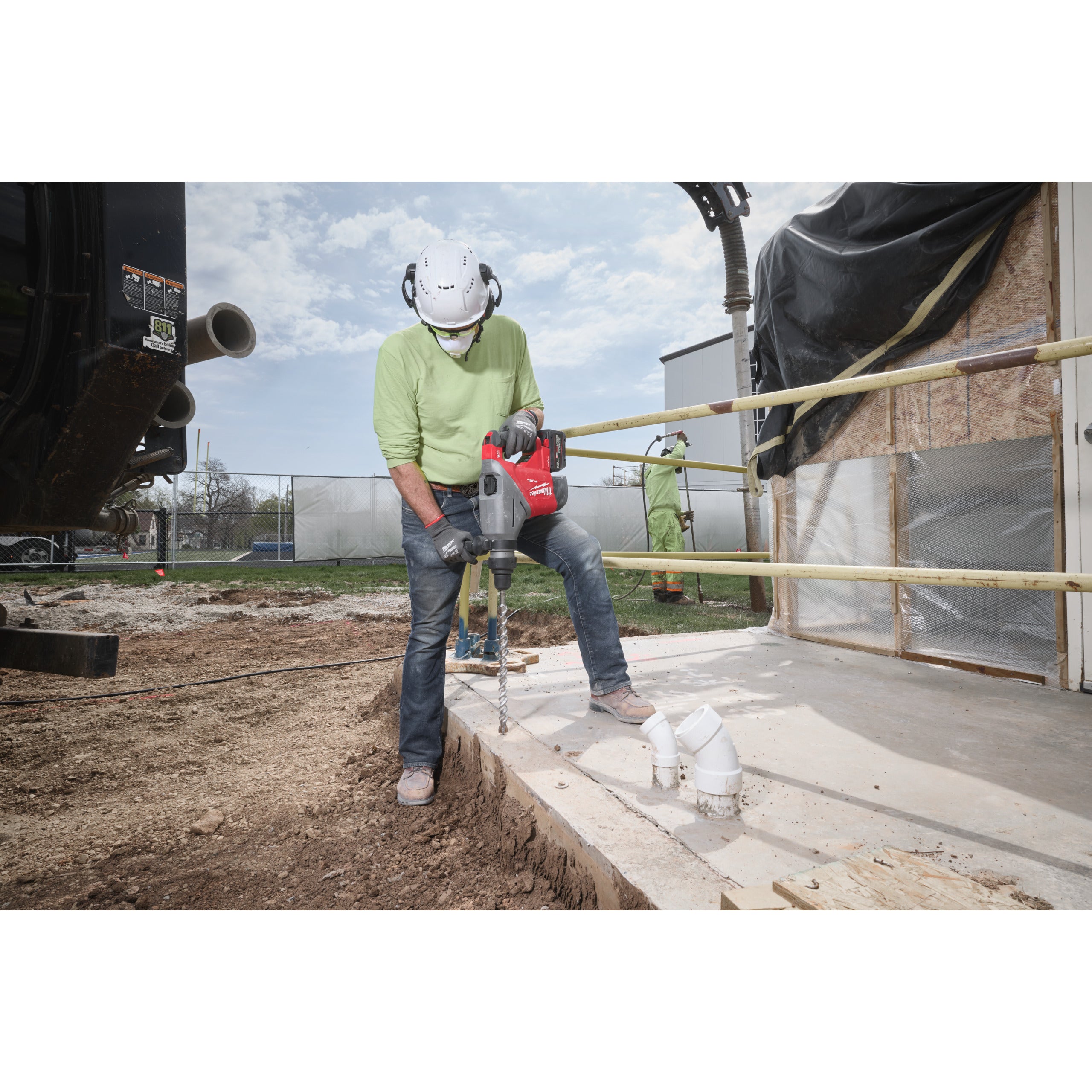 Rotopercutor SDS Max Ciocan rotopercutor SDS-Max Milwaukee M18 FHACO745-0C FUEL™ 45 mm ONE-KEY™, cod 4933493445