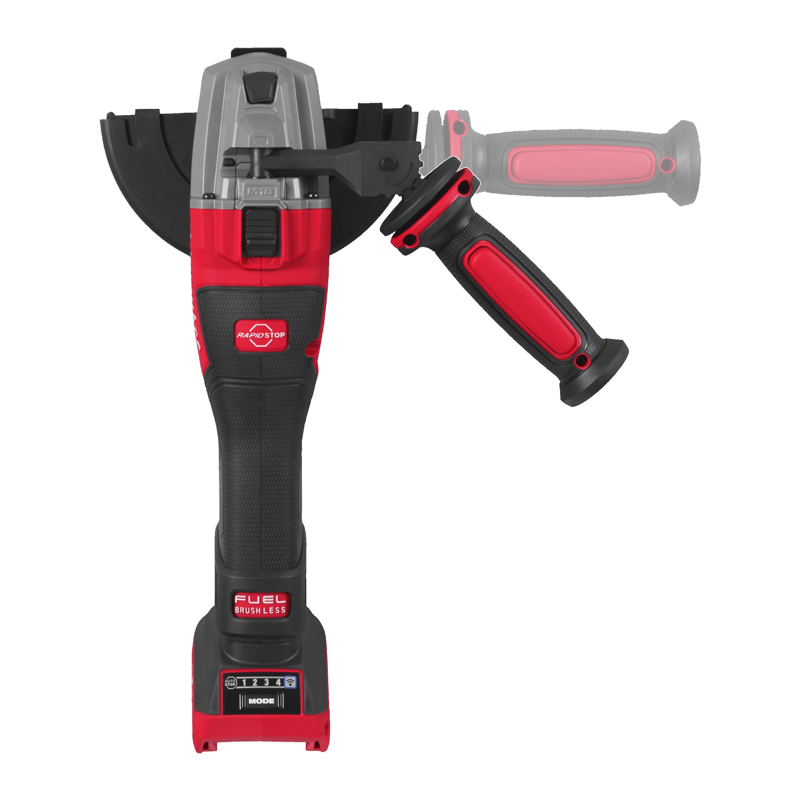 Polizor unghiular de înaltă performanță, 125 mm cu frânare, comutator lateral și ONE-KEY™ Milwaukee M18 FHSAGSVO125X-0X FUEL™, cod 4933500036