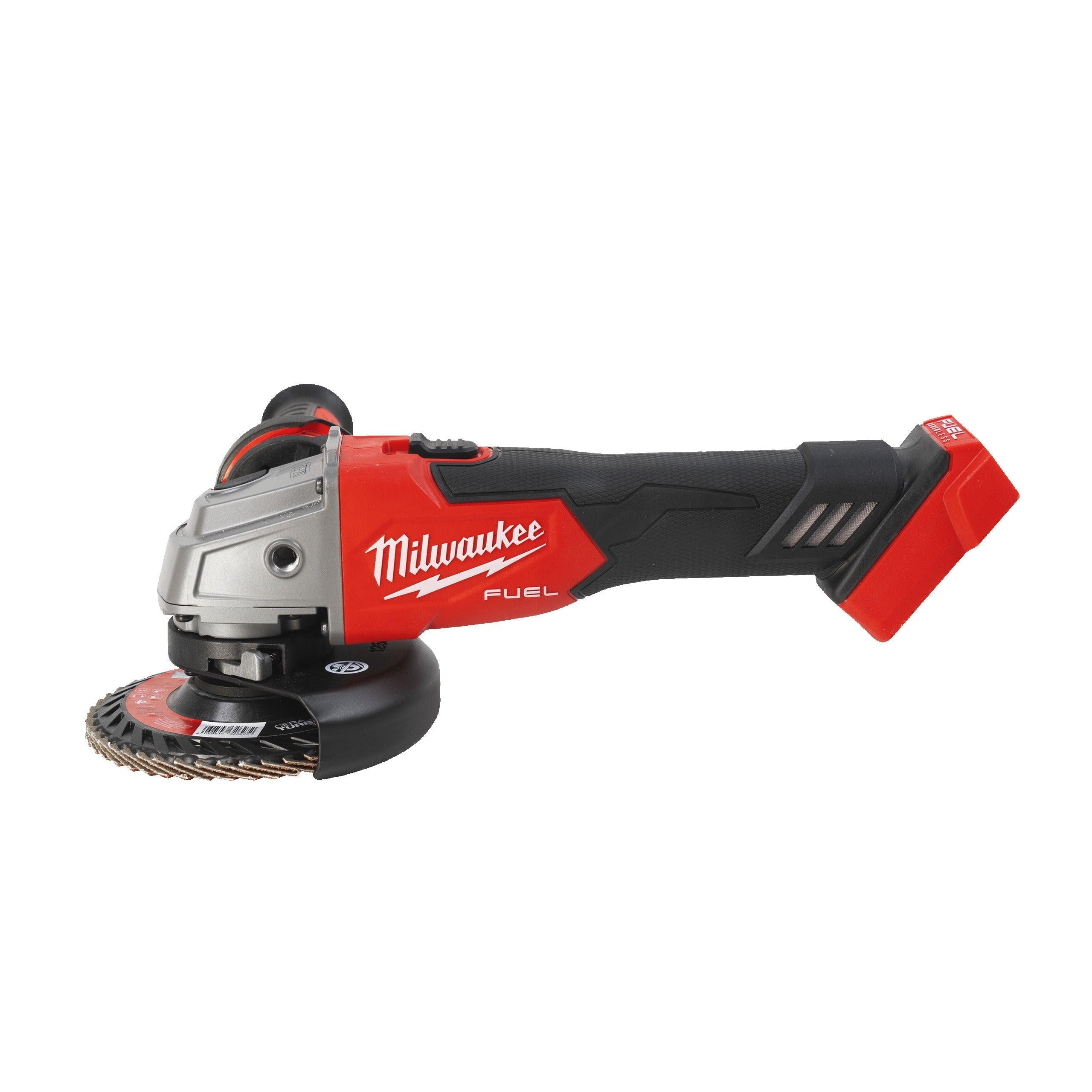 Polizor unghiular 125 mm cu comutator culisant M18 FUEL™ Milwaukee M18FSAG125X-502X, 2 x acumulator M18 B5, 1 x încărcător M12-18 FC, 1 x cutie HD, cod 4933478428BIG - BIG STORE (Dynamic Tools SRL)