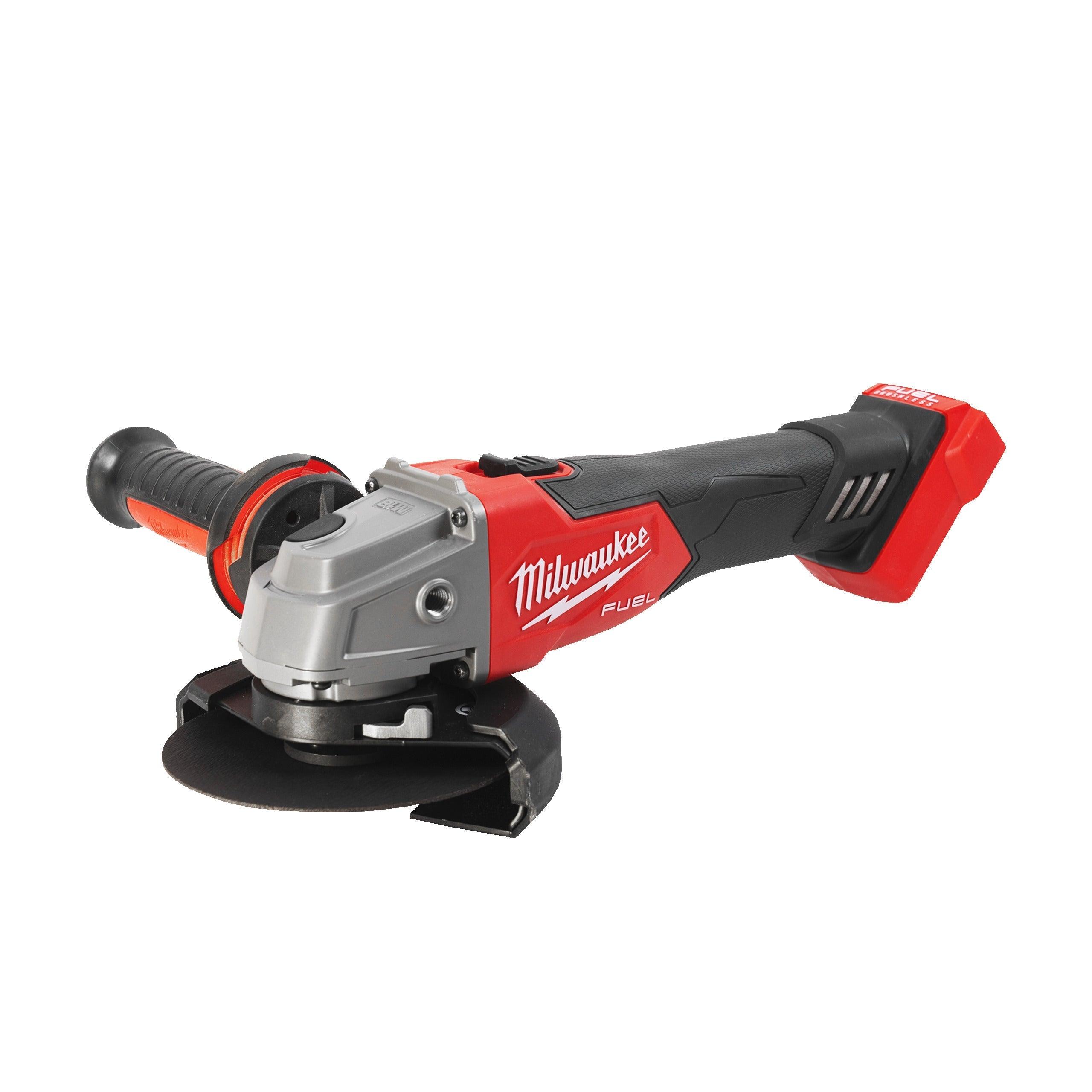 Polizor unghiular 125 mm cu comutator culisant M18 FUEL™ Milwaukee M18FSAG125X-502X, 2 x acumulator M18 B5, 1 x încărcător M12-18 FC, 1 x cutie HD, cod 4933478428BIG - BIG STORE (Dynamic Tools SRL)