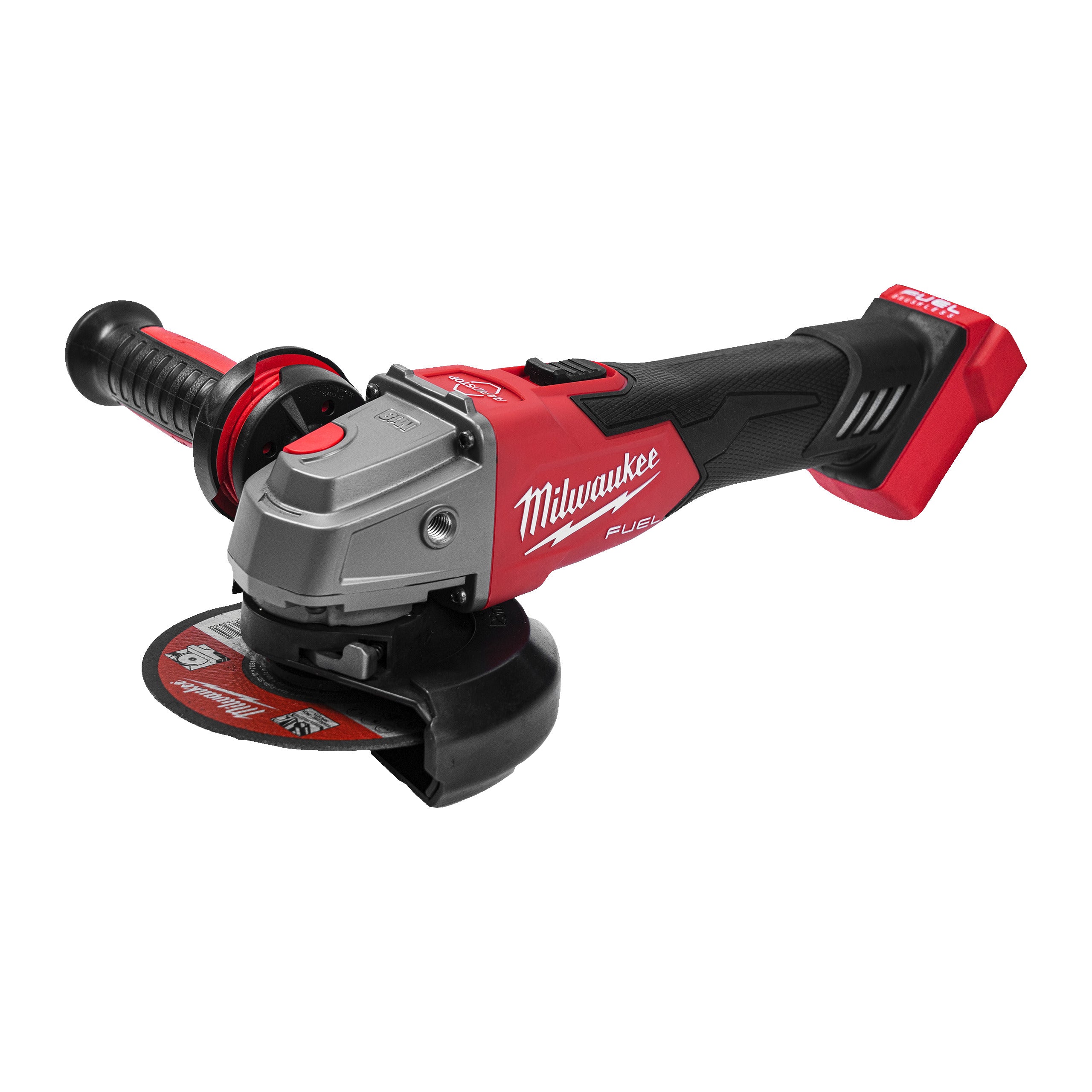 Polizor unghiular 125 mm cu frânare și comutator culisant Milwaukee M18 FSAG125XB-0 FUEL™, cod 4933498062