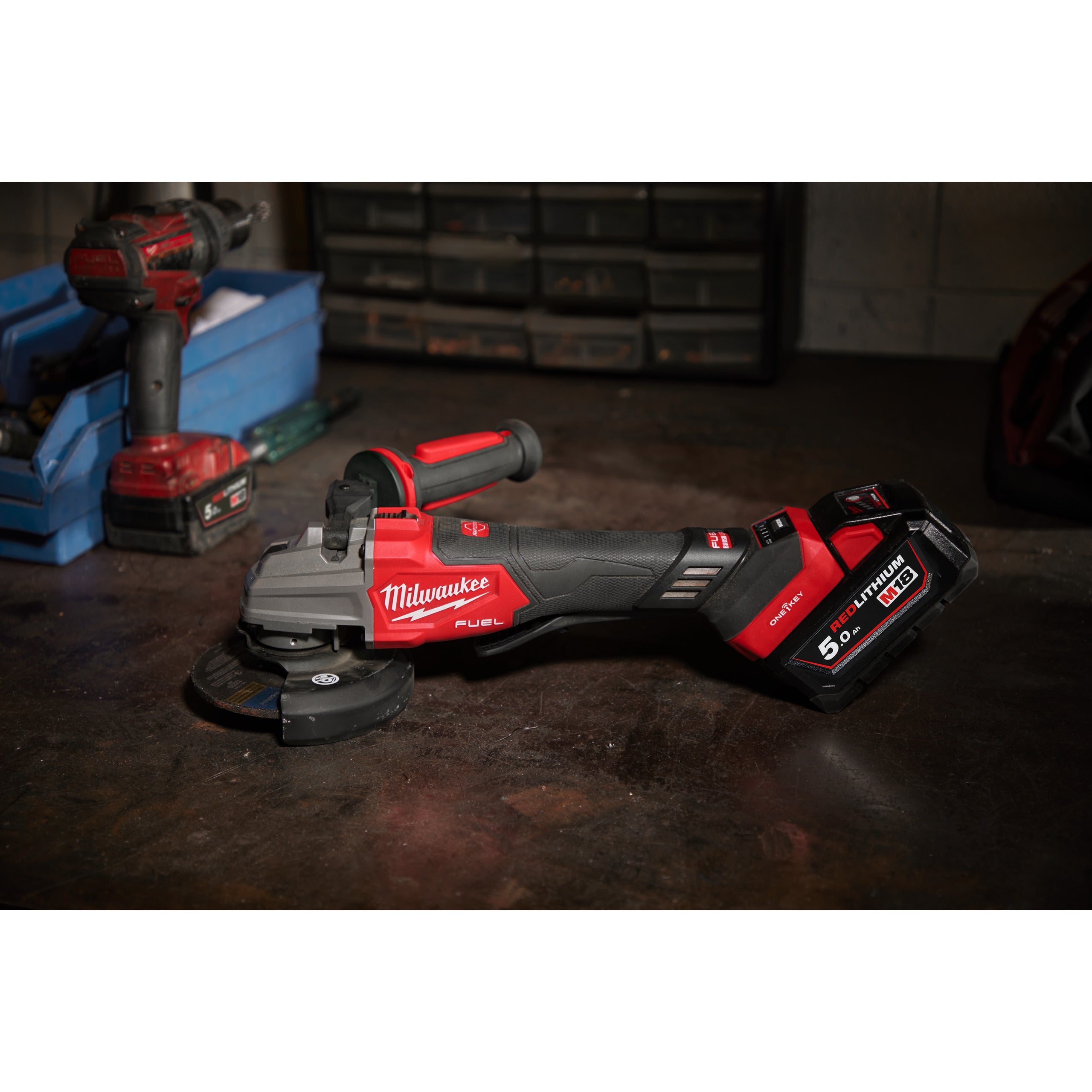 Polizor unghiular 125 mm cu viteză variabilă Milwaukee M18 FSAGSVO125X-0X FUEL™ONE-KEY™, cod 4933493552