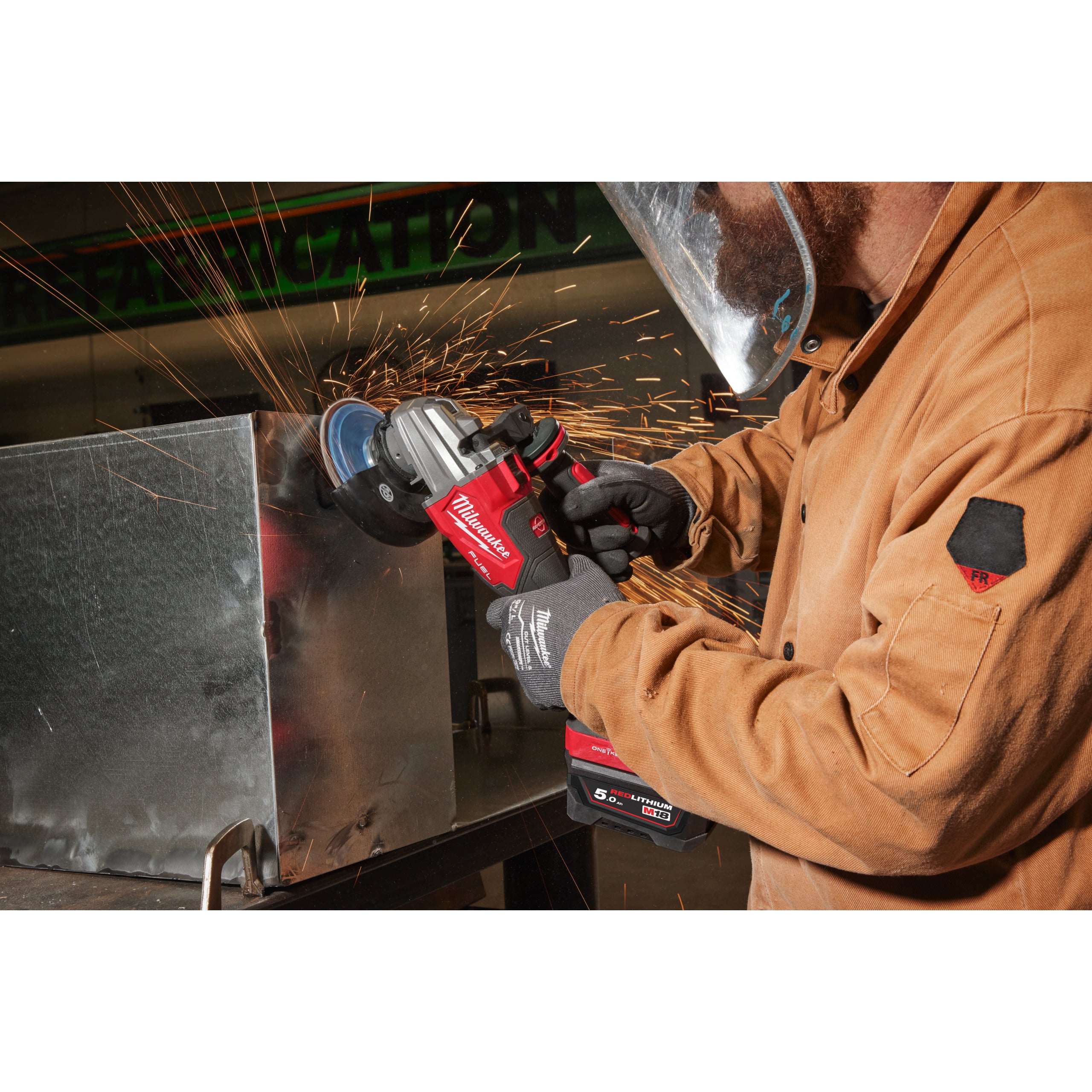 Polizor unghiular 125 mm cu viteză variabilă Milwaukee M18 FSAGSVO125X-0X FUEL™ONE-KEY™, cod 4933493552
