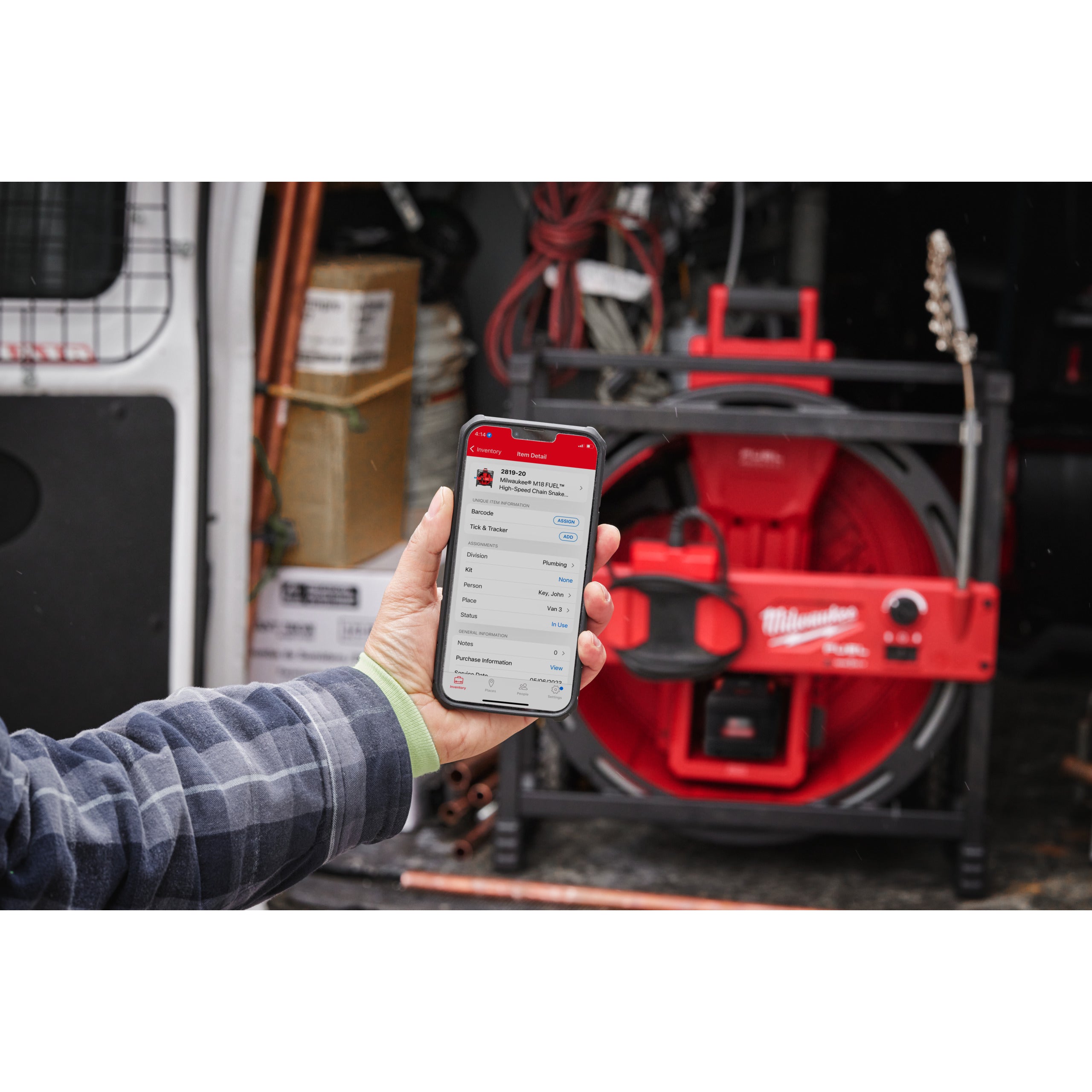 Mașină desfundare Milwaukee M18 HSFSM-122 cu ax flexibil de mare viteză, cod 4933499309