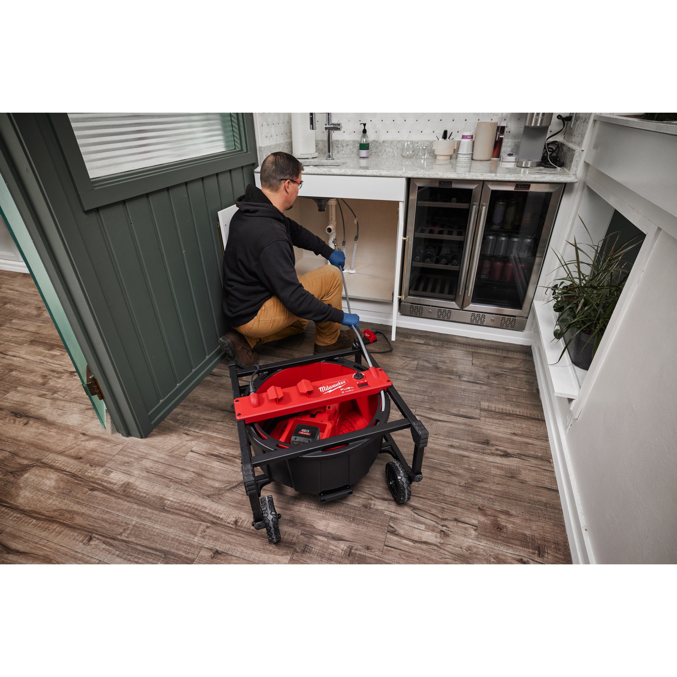 Mașină desfundare Milwaukee M18 HSFSM-122 cu ax flexibil de mare viteză, cod 4933499309
