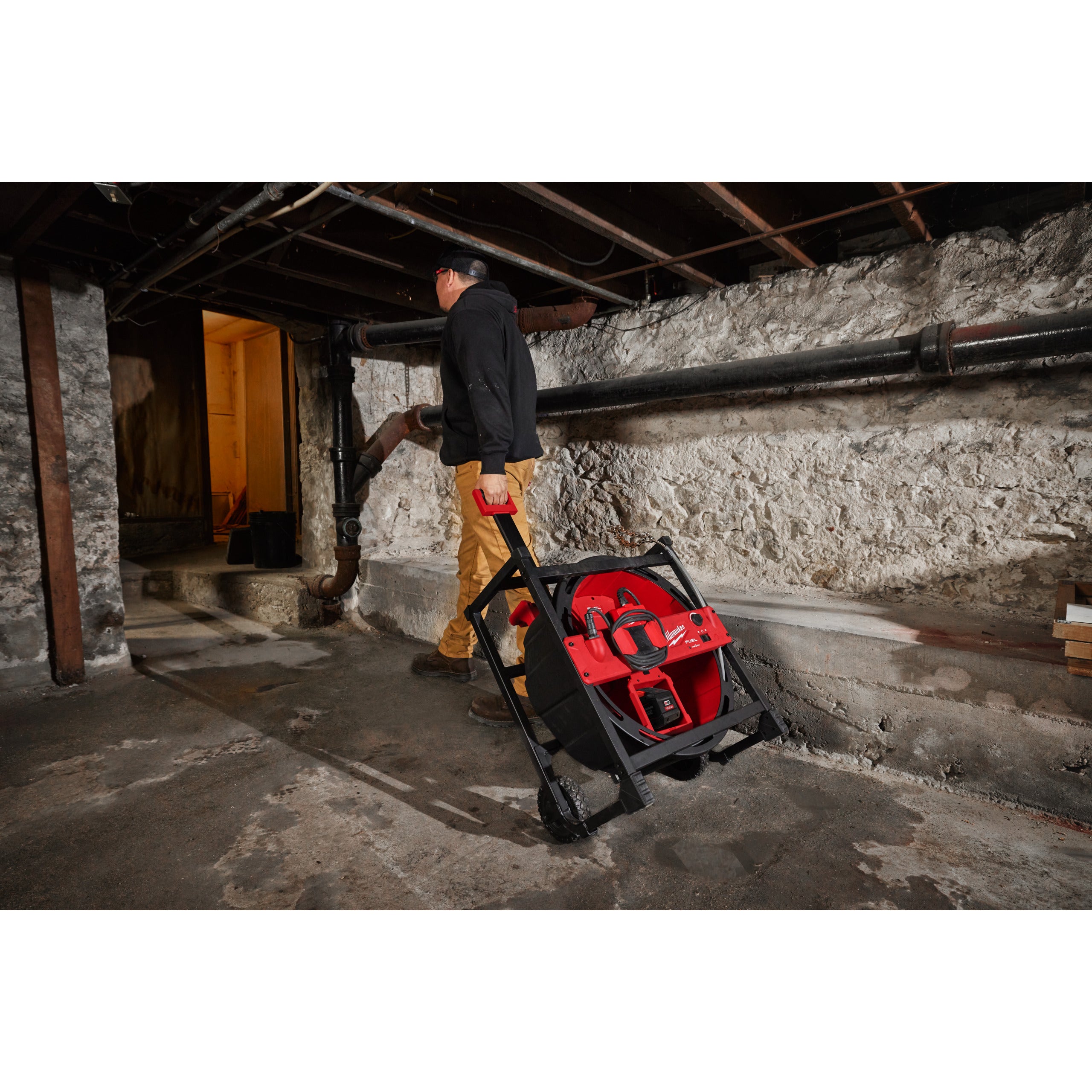 Mașină desfundare Milwaukee M18 HSFSM-122 cu ax flexibil de mare viteză, cod 4933499309