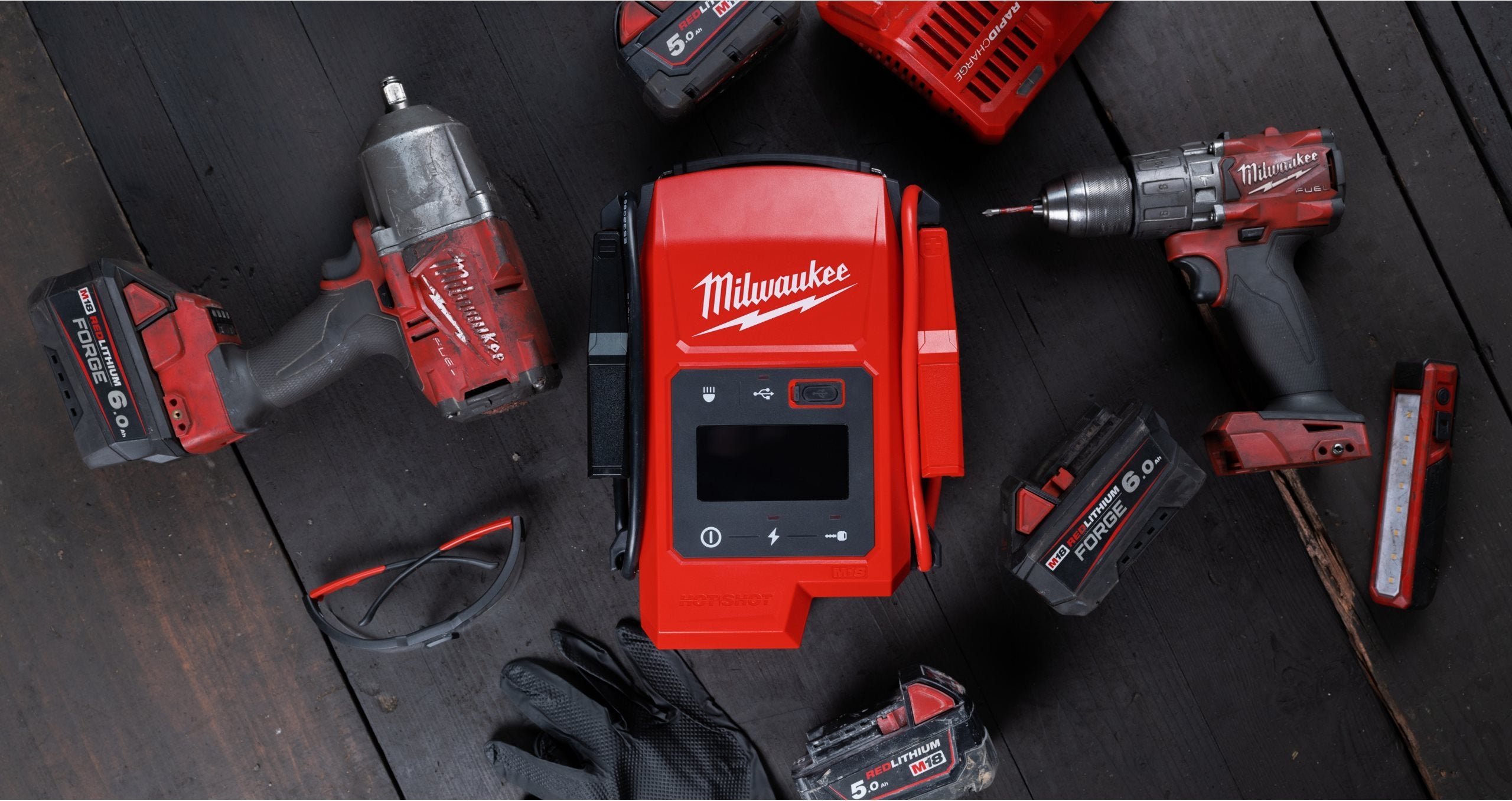 Robot de pornire / Tester baterii auto Milwaukee M18 JS2000-0, 2000Ah, fără încărcător și acumulator, cod 4933498026