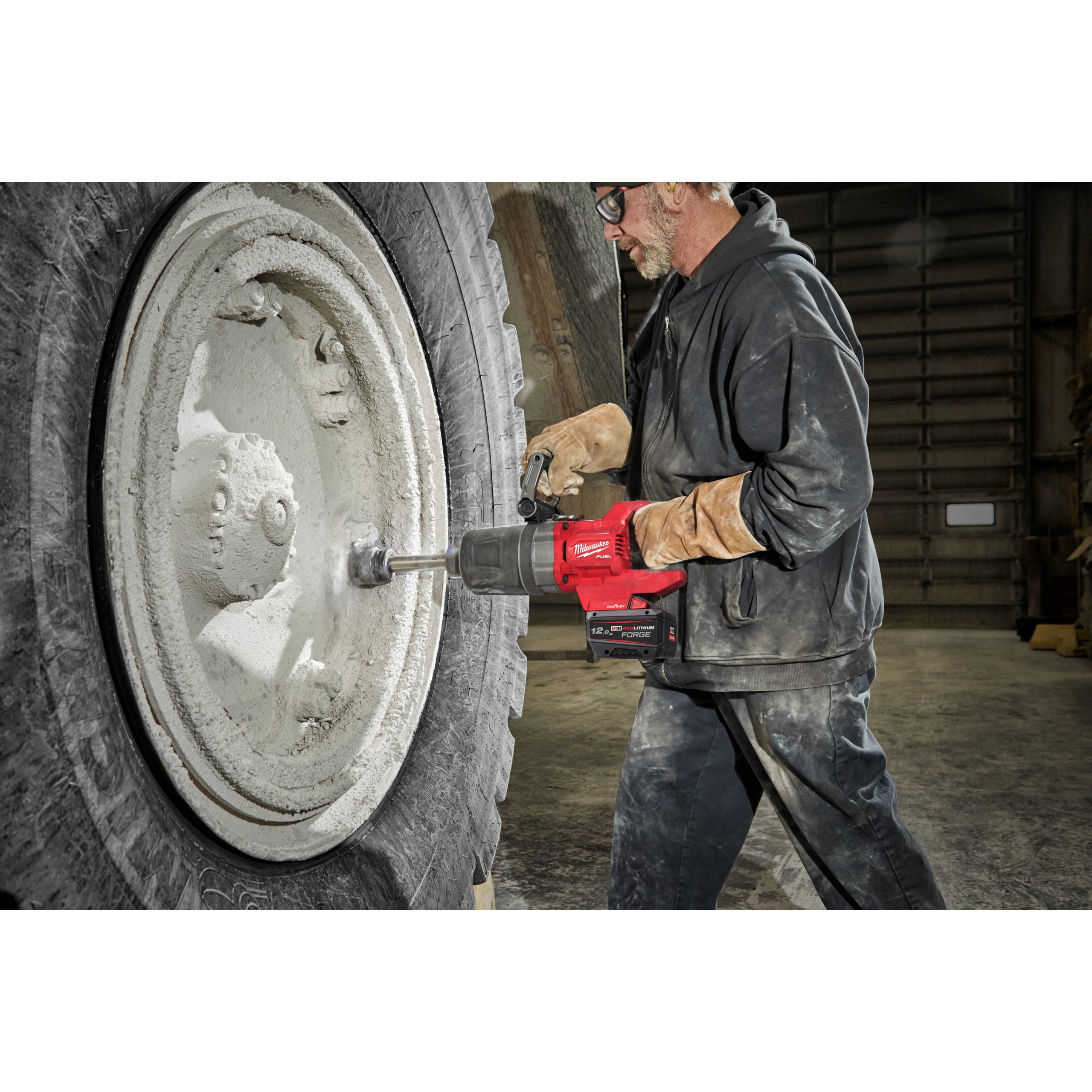 Cheie de impact 1″ ONE-KEY™ Milwaukee M18 ONEFHIWF1D-121C FUEL™ cu mâner-D, cuplu ridicat, inel de fixare și gât lung, cod 4933499251