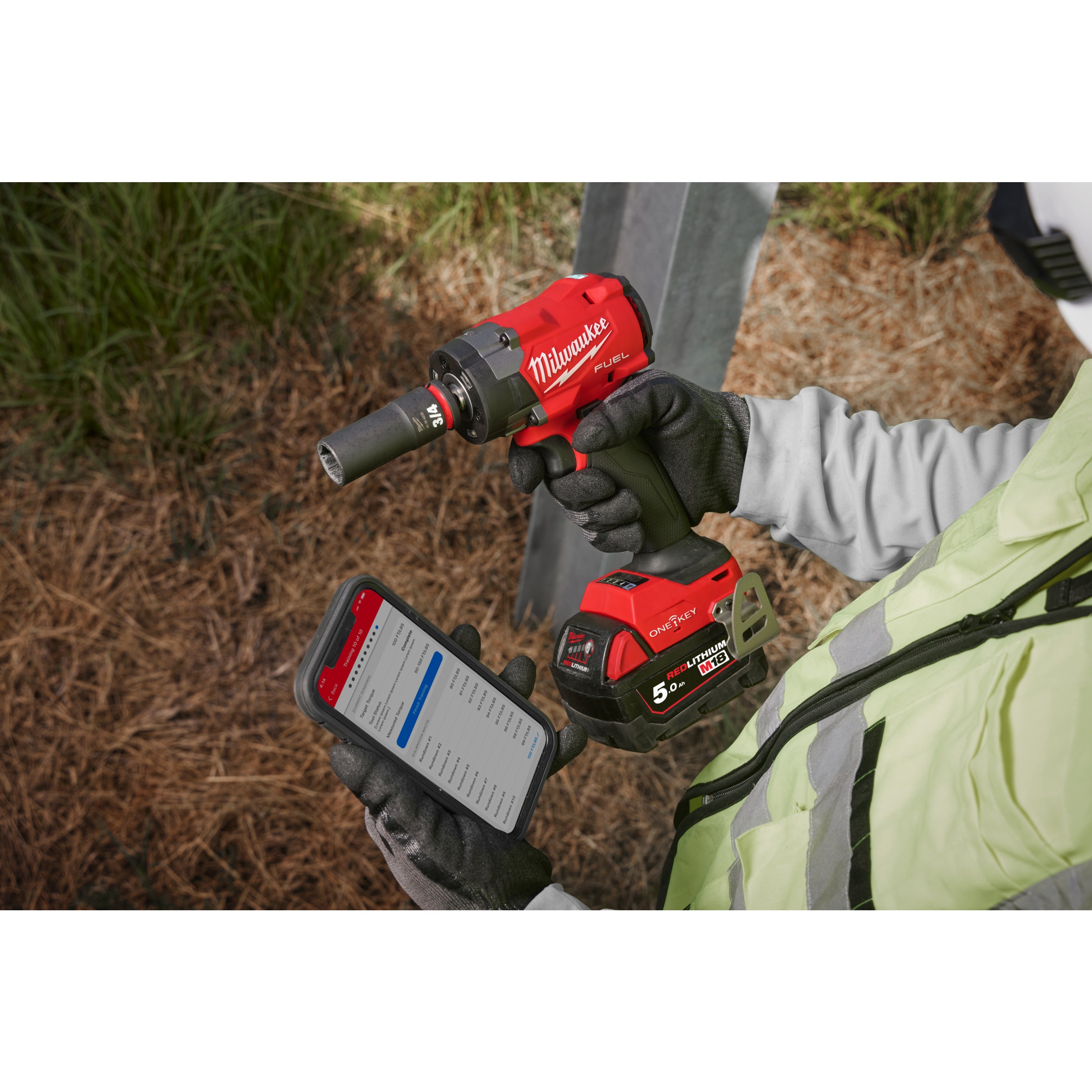 Cheie de impact de precizie Milwaukee M18 ONEFIW2FC12-0X FUEL™ ONE-KEY™ TORQUE-SENSE™ ½″, cod 4933493412