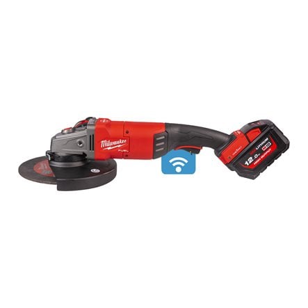 Polizor Milwaukee M18 ONEFLAG230XPDB-122C, 230MM, cu frânare și comutator tip clapetă, FUEL™, ONE-KEY™, 2 x M18 HB12, 1 x încărcător M12-18 FC, 1 x cutie plastic, cod 4933478783