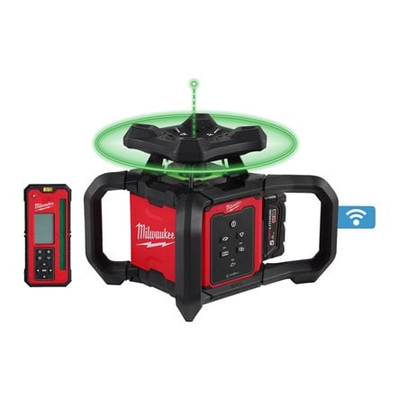 Nivelă laser verde rotativă Milwaukee M18 RLOHVG300-501C, orizontală și verticală, 300m, ONE-KEY, 1 x acumulator M18 B5, 1 x încărcător M12-18 C, 1 x cutie plastic, cod 4933493194 - BIG STORE (Dynamic Tools SRL)