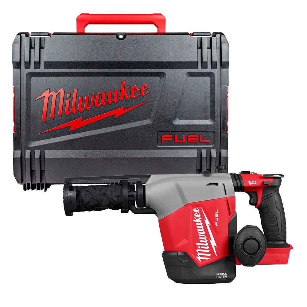 Ciocan rotopercutor Milwaukee M18 FHAFOH16-0X, 16 MM SDS-PLUS, FUEL™, extractor de praf integrat, 1 x cutie HD, cod 4933493532