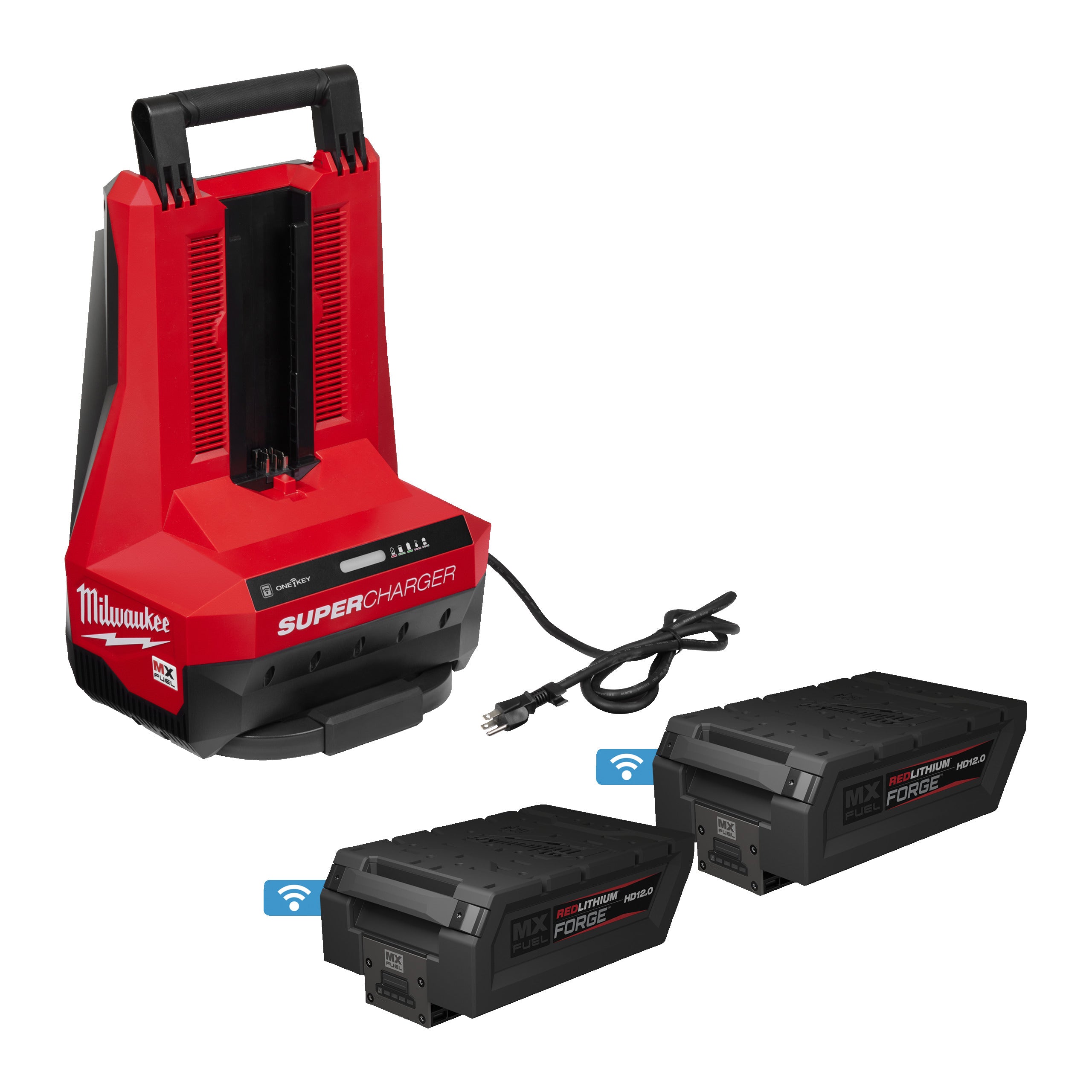 Set de acumulatori și încărcător Milwaukee MXF FORGENRG-122 FORGE™, cod 4933493549