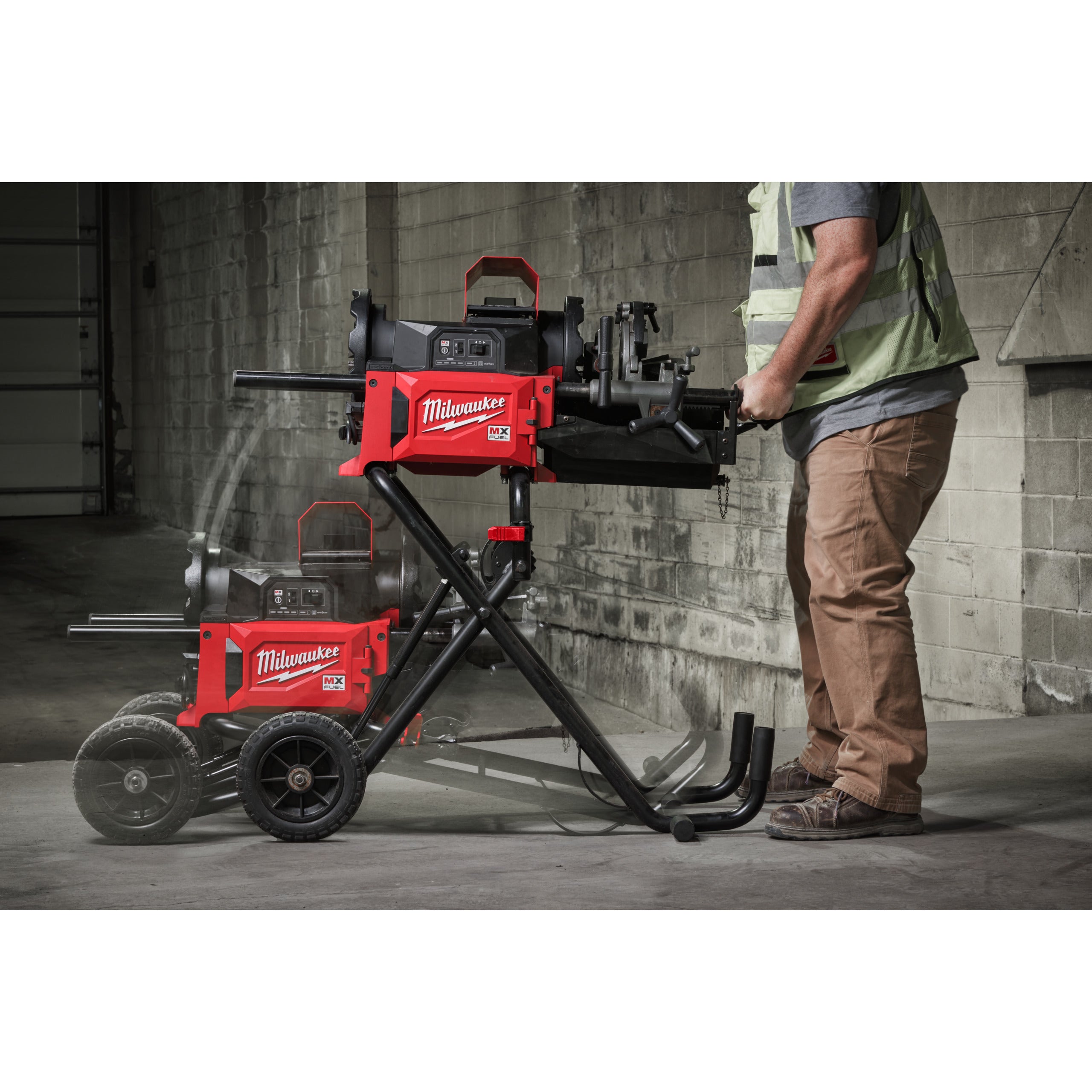 Mașină de filetat și canelat țevi 2″ Milwaukee MXF PTR2-0 ONE-KEY™, cod 4933498324