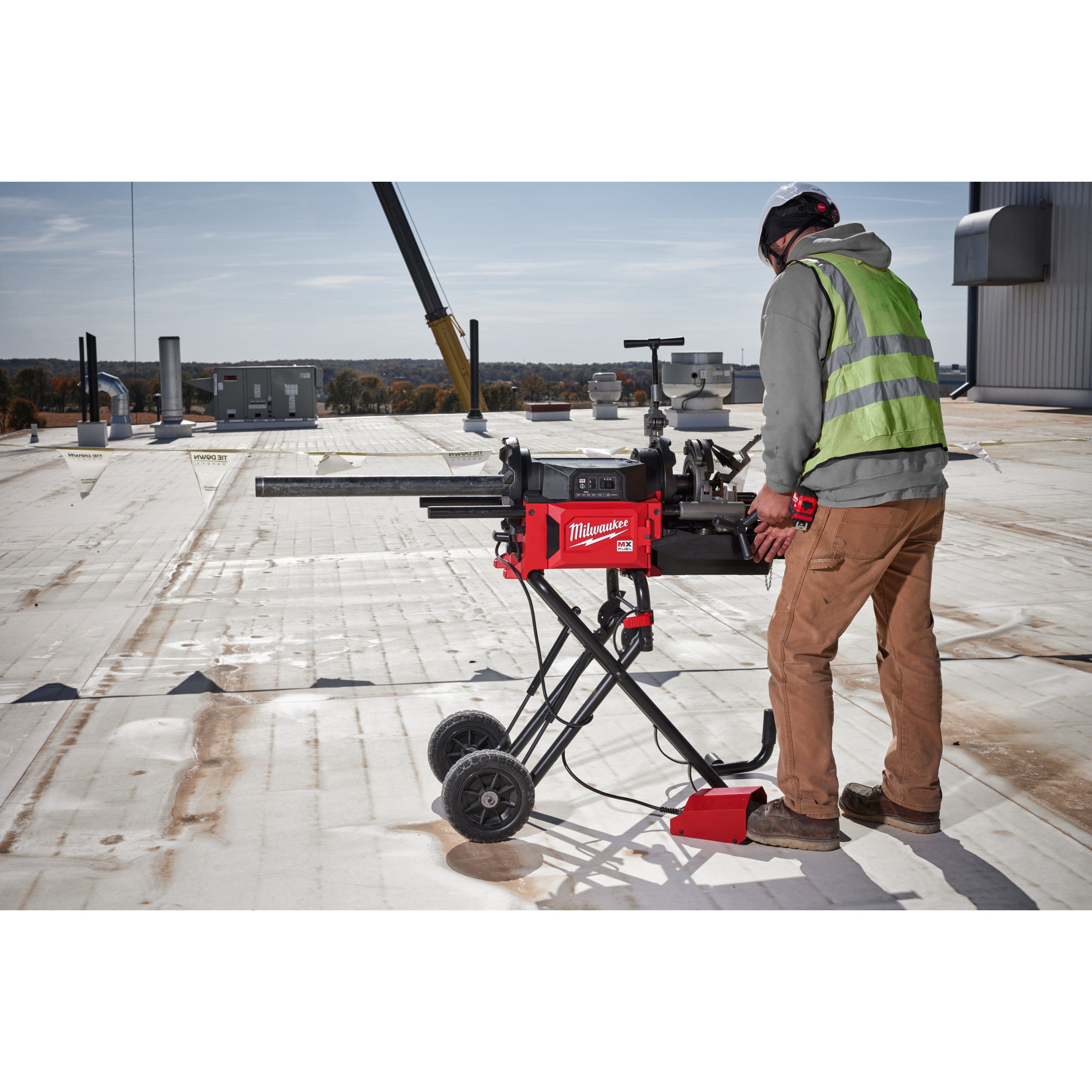 Mașină de filetat și canelat țevi 2″ Milwaukee MXF PTR2-0 ONE-KEY™, cod 4933498324