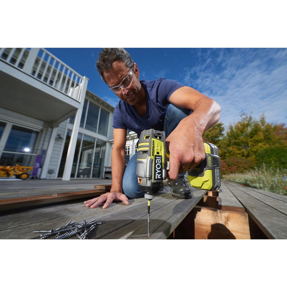 Mașină de înșurubat cu impact 18V ONE+™, motor fără perii Ryobi R18IDBL-0, cod 5133002662