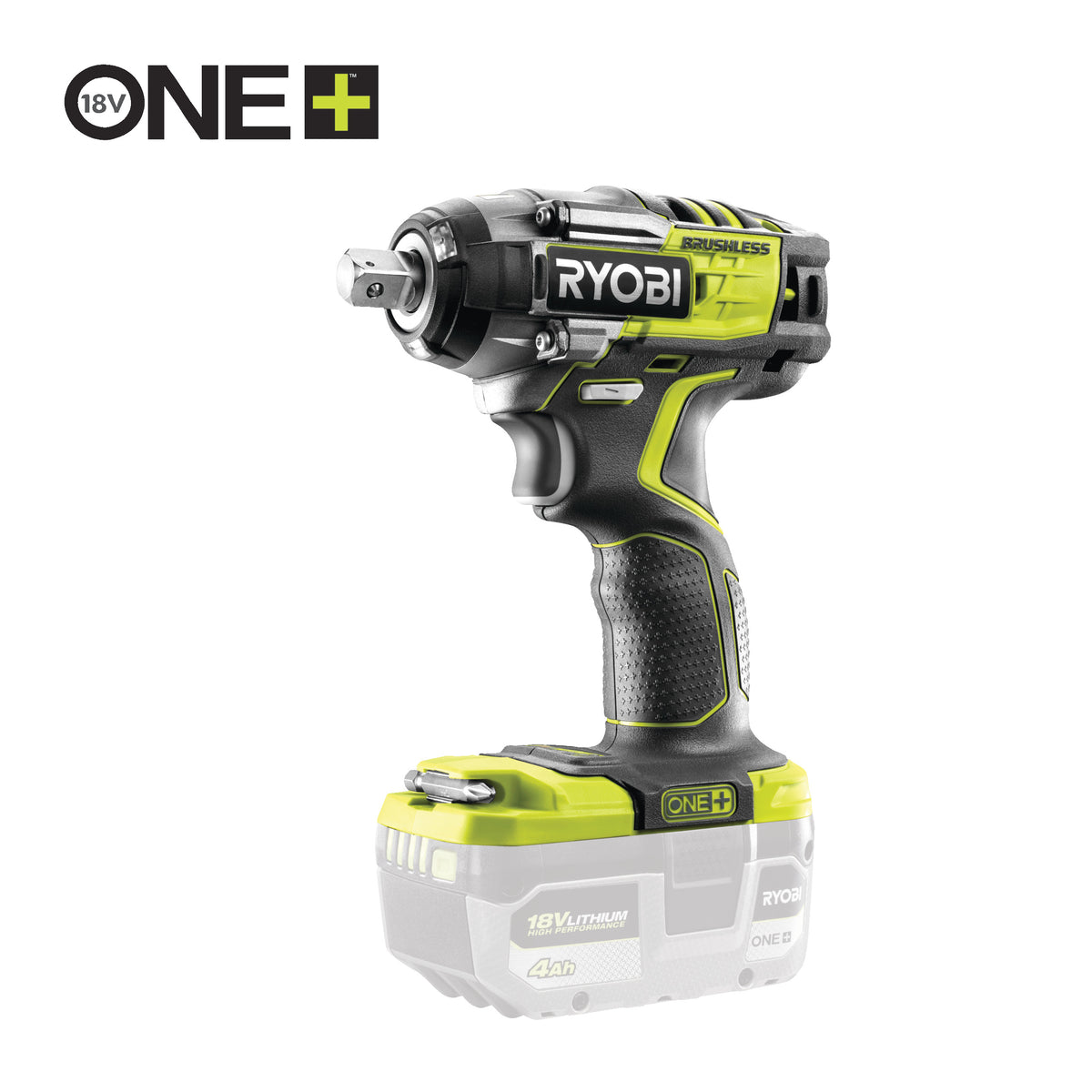 Cheie de impact 18V ONE+™, motor fără perii Ryobi R18IW7-0, cod 5133004220