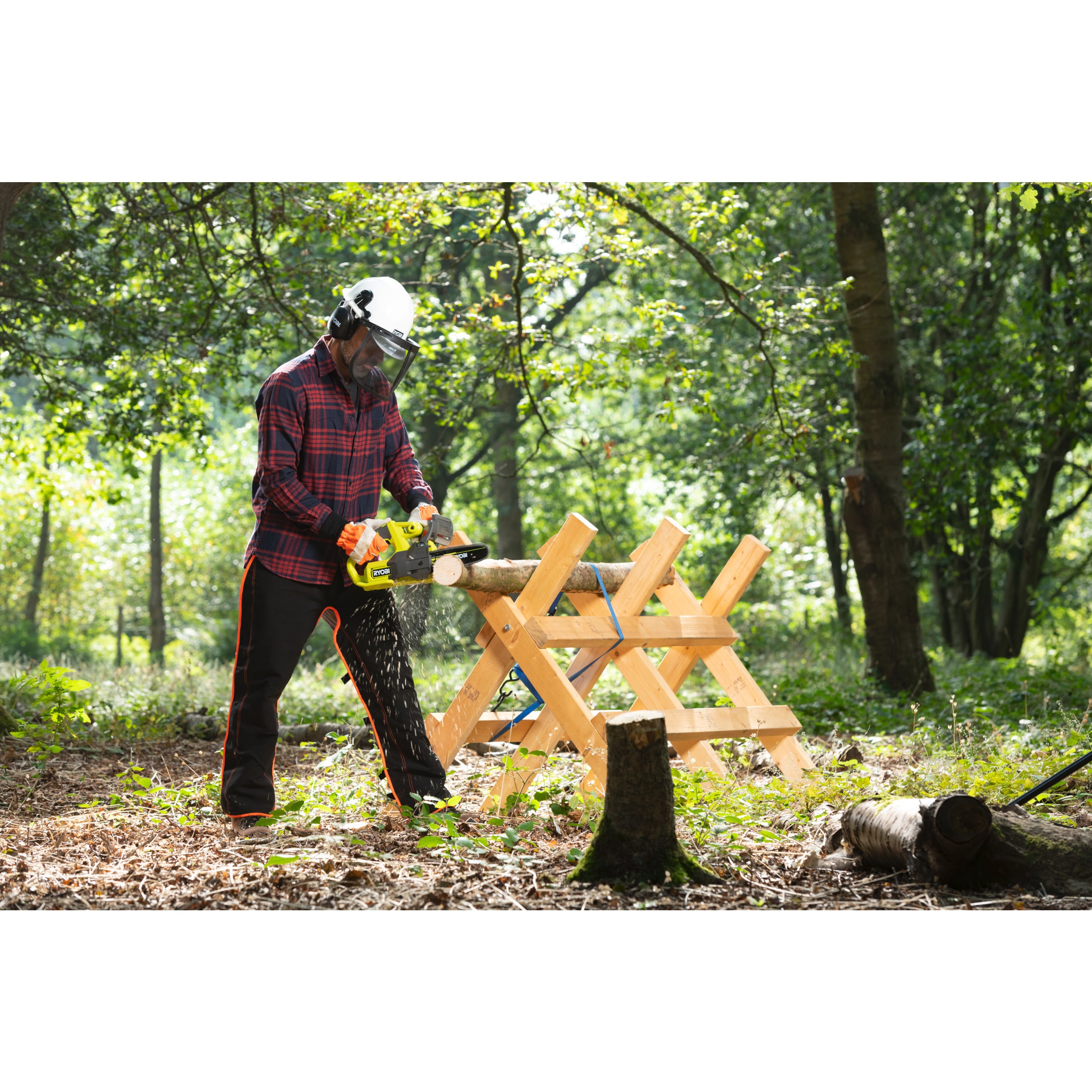 Fierăstrău cu lanț pe baterie | Drujba electrică Ryobi | BIG STORE