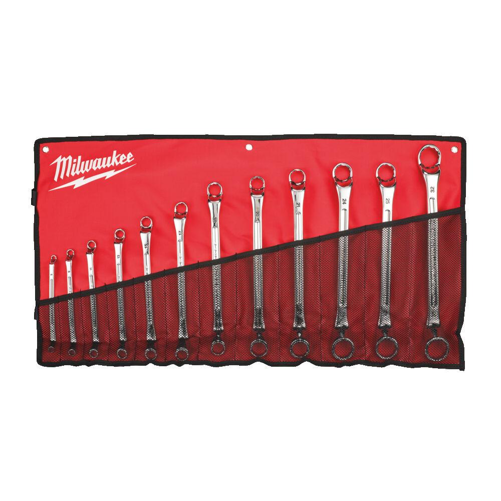 Set 12 chei inelare duble, Milwaukee, cod 4932492738 - BIG STORE (Dynamic Tools SRL)