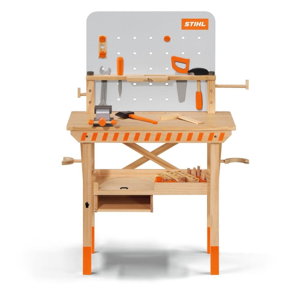 Banc de lucru de jucărie Stihl din lemn, cod 04216000144