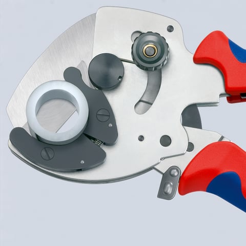Tăietor tuburi compozite și plastic cu clichet KNIPEX 902540