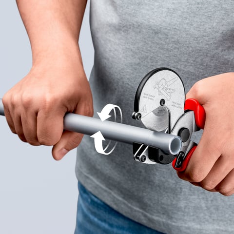 Tăietor tuburi compozite și plastic KNIPEX 902525