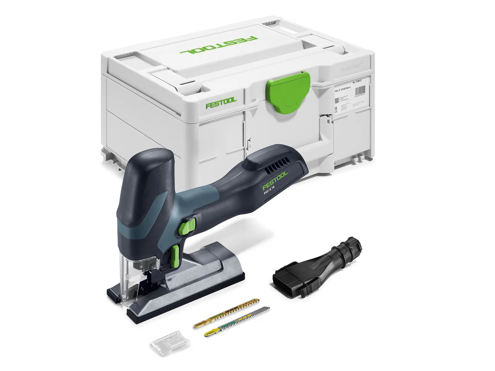 Fierăstrău vertical cu acumulator Festool PSC-E 18 EB-Basic, cod 578521