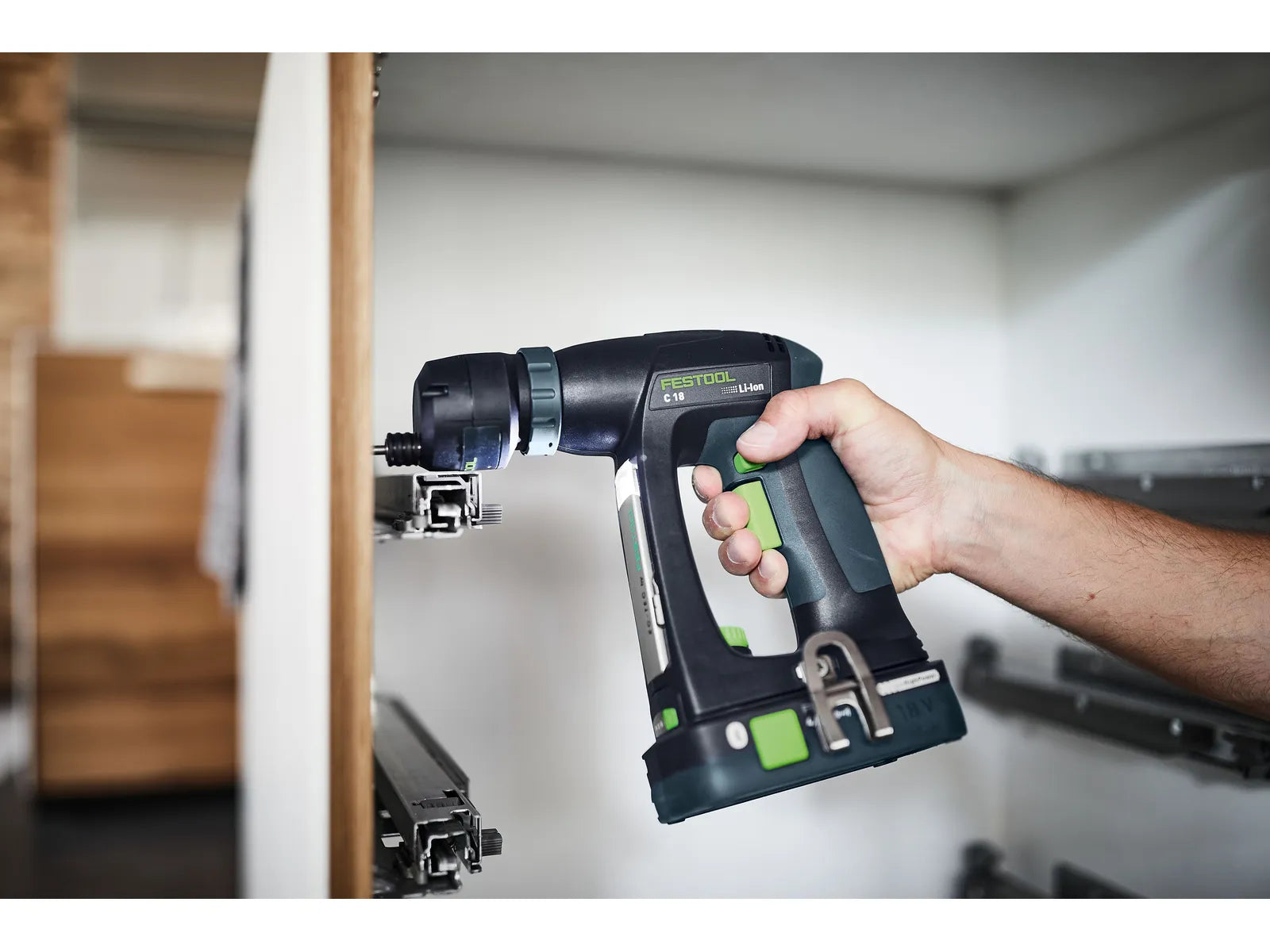 Mașină de găurit și înșurubat cu acumulator 18V, Festool C 18-Basic, 4Ah, cod 576434