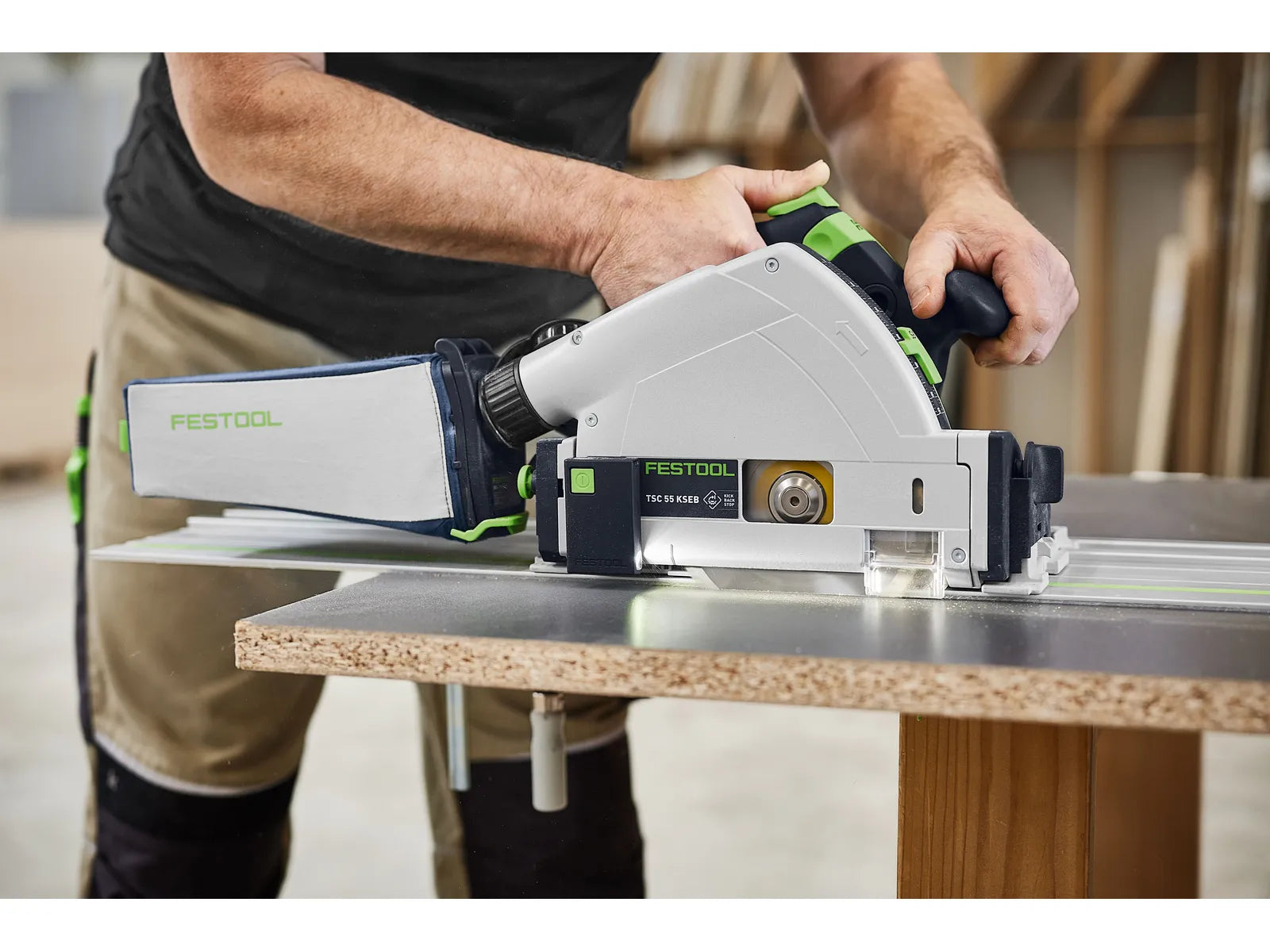 Fierăstrău circular cu acumulator Festool TSC 55 KSEB