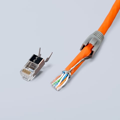 Clești de crimpare pentru mufe RJ45 Western KNIPEX 975113