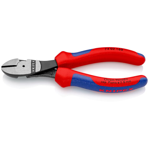 Tăietori diagonali cu pârghie înaltă și mânere comfort KNIPEX 7402160