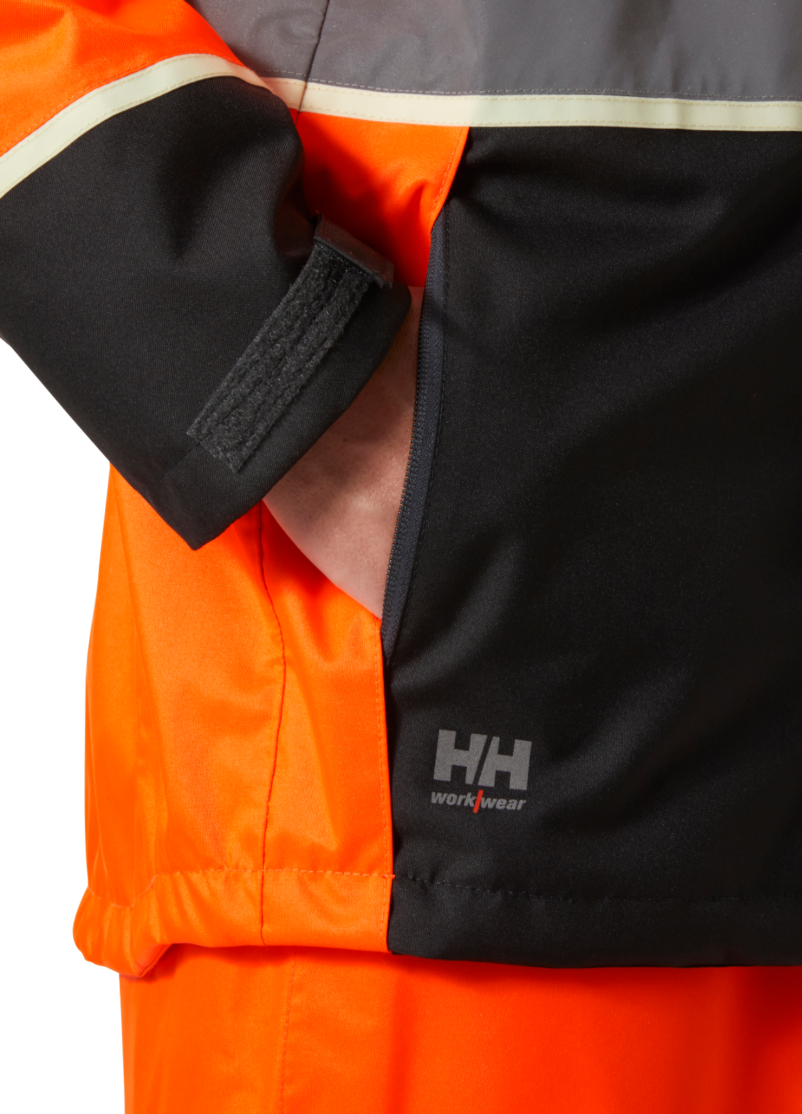 Geacă cu glugă Helly Hansen UC-ME Shell, impermeabilă, reflectorizantă, HVC3