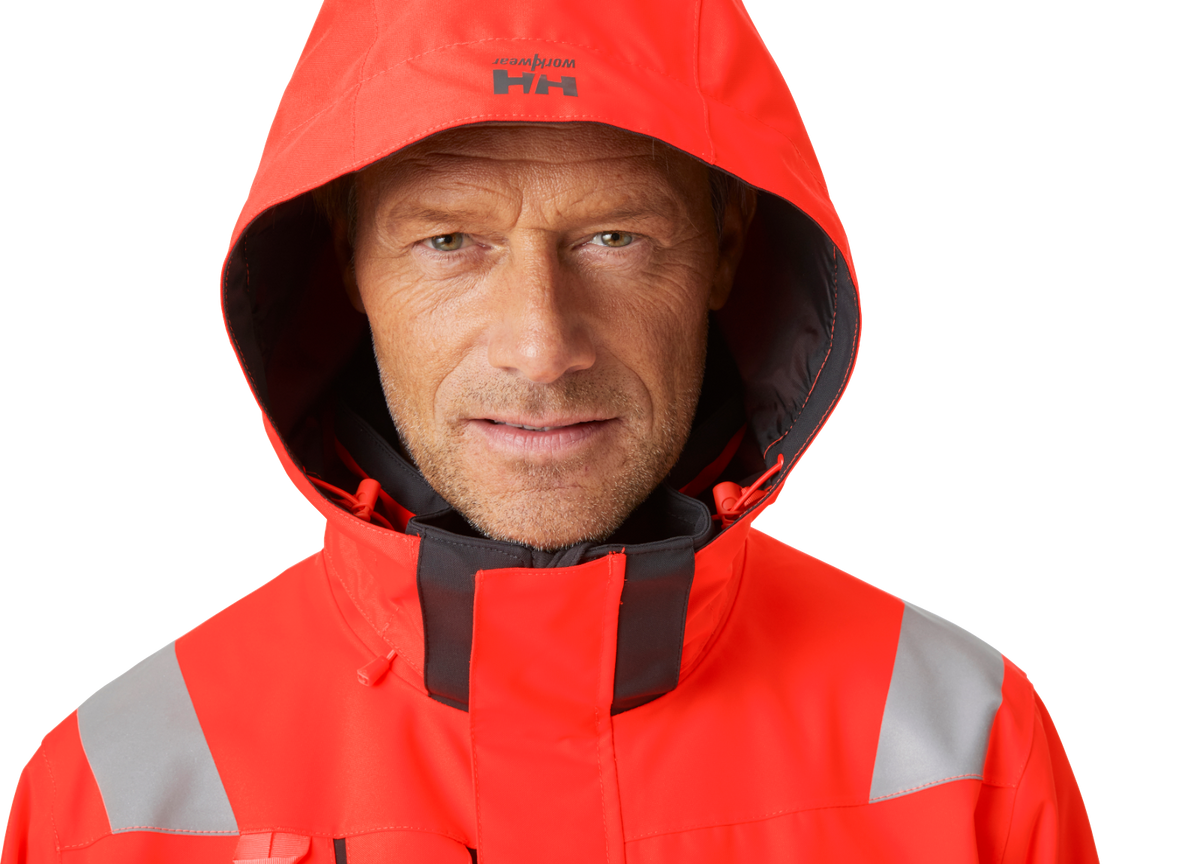 Geacă Helly Hansen Alna 2.0 Shell cu glugă, impermeabilă, reflectorizantă, HVC2, 3