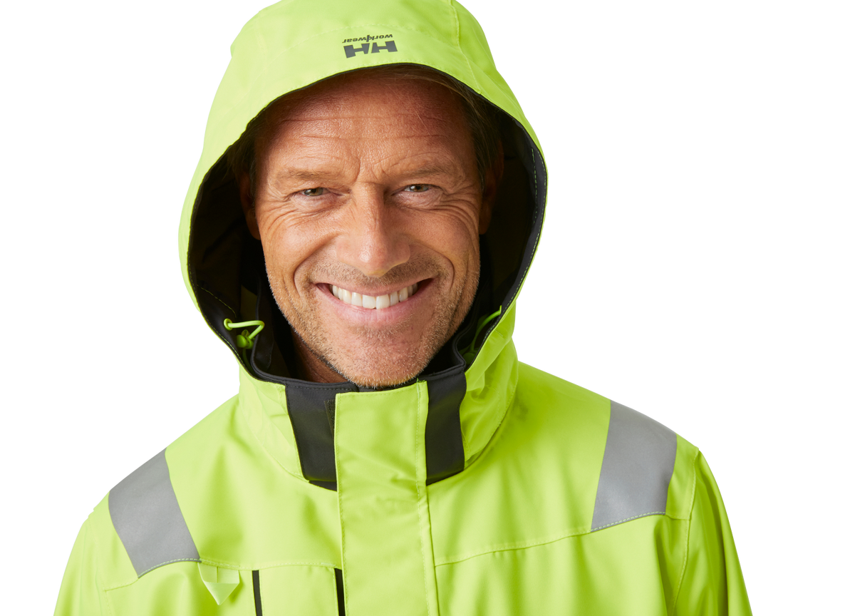 Geacă Helly Hansen Alna 2.0 Shell cu glugă, impermeabilă, reflectorizantă, HVC2, 3