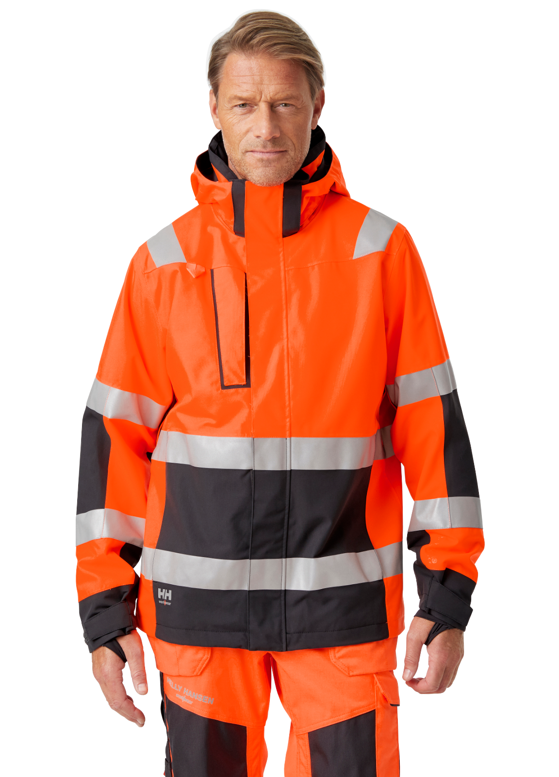 Geacă Helly Hansen Alna 2.0 Shell cu glugă, impermeabilă, reflectorizantă, HVC2, 3