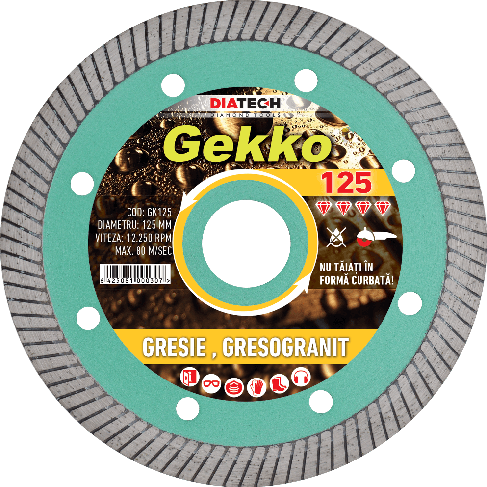 Disc diamantat pentru gresie Diatech GEKKO, 115-350mm - BIG STORE (Dynamic Tools SRL)